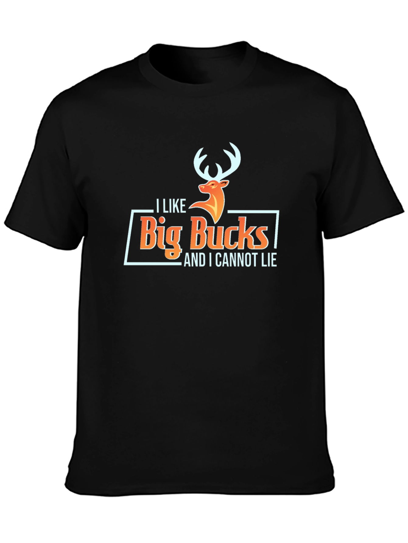 Black I Like Big Bucks T-Shirt view 3