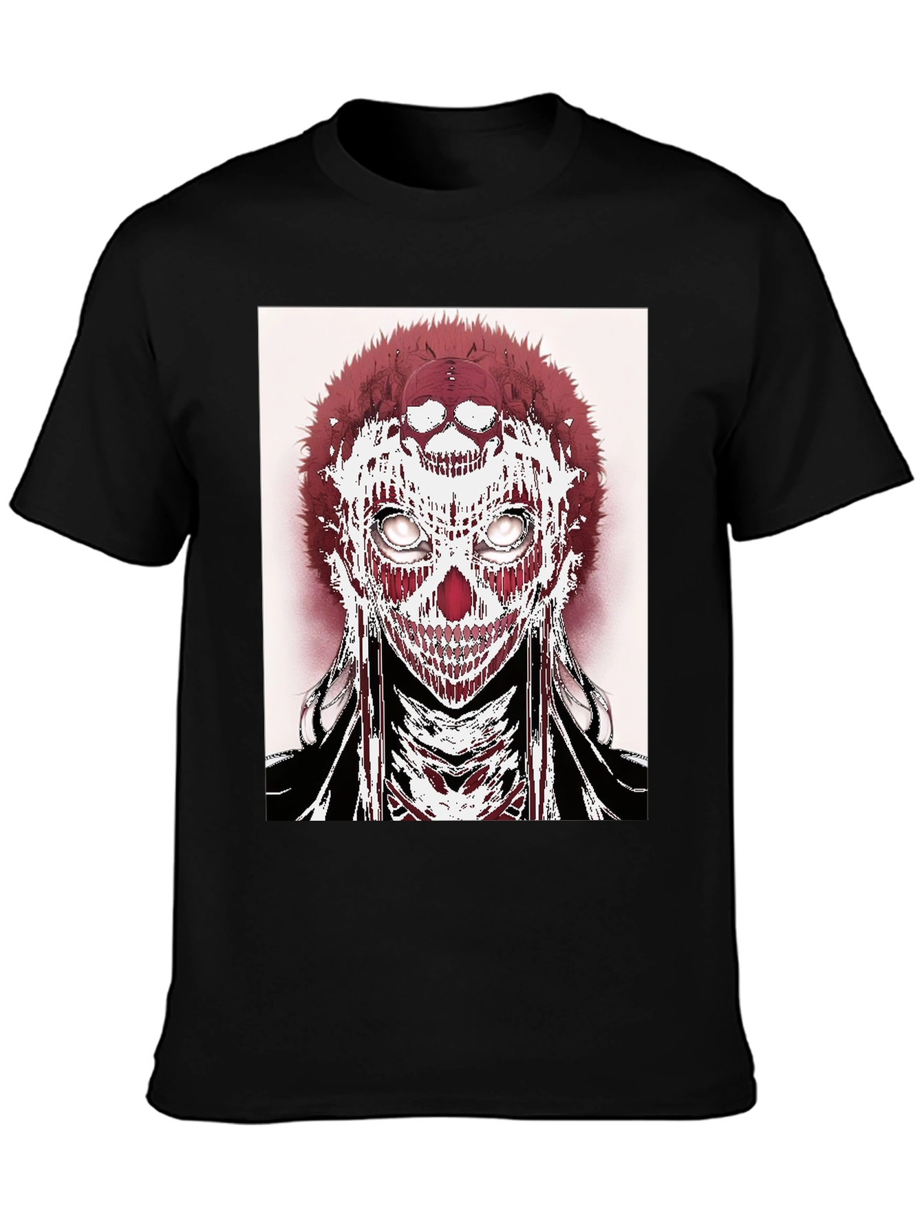 Black Skull Graphic Tee - Edgy Streetwear view 3