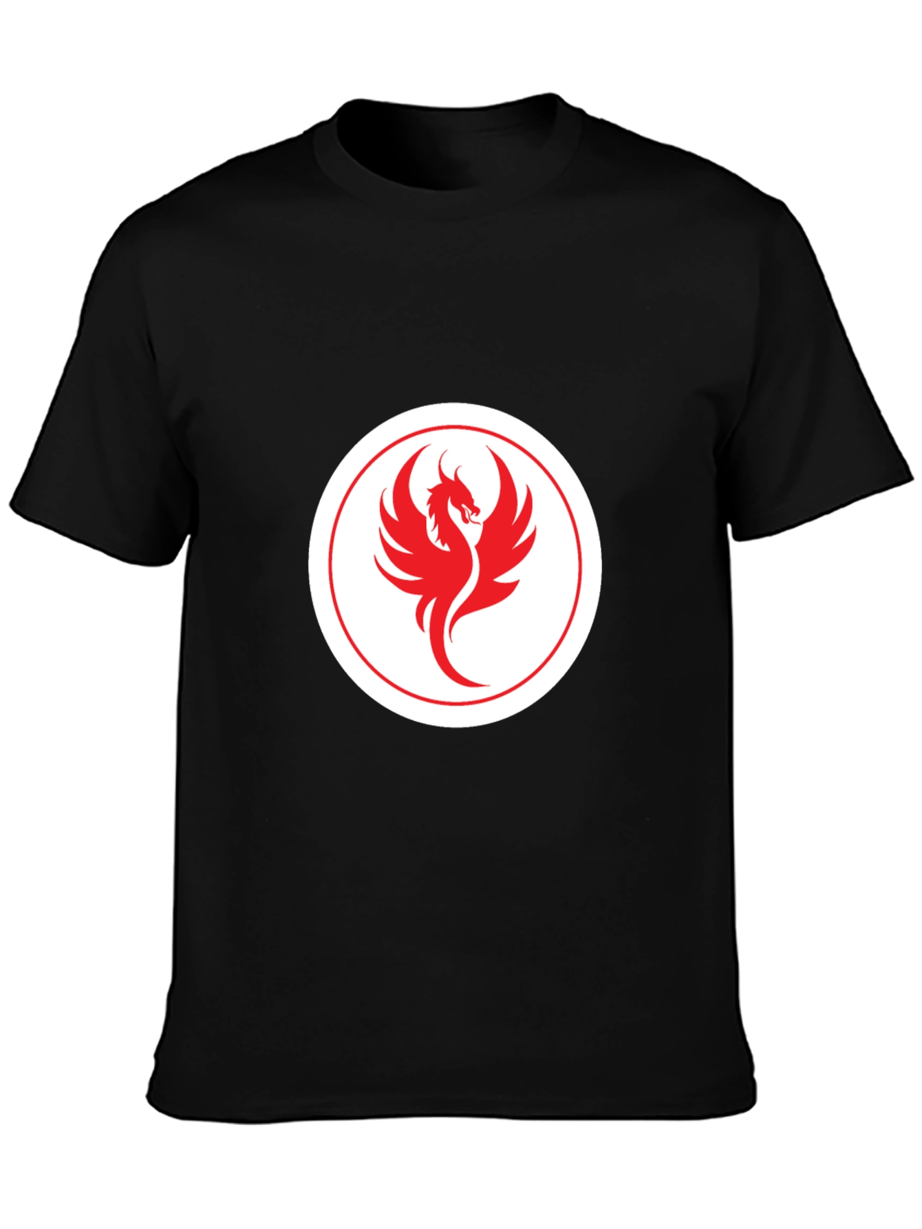 Black Phoenix Graphic Tee - Stylish Black T-Shirt for Men view 3