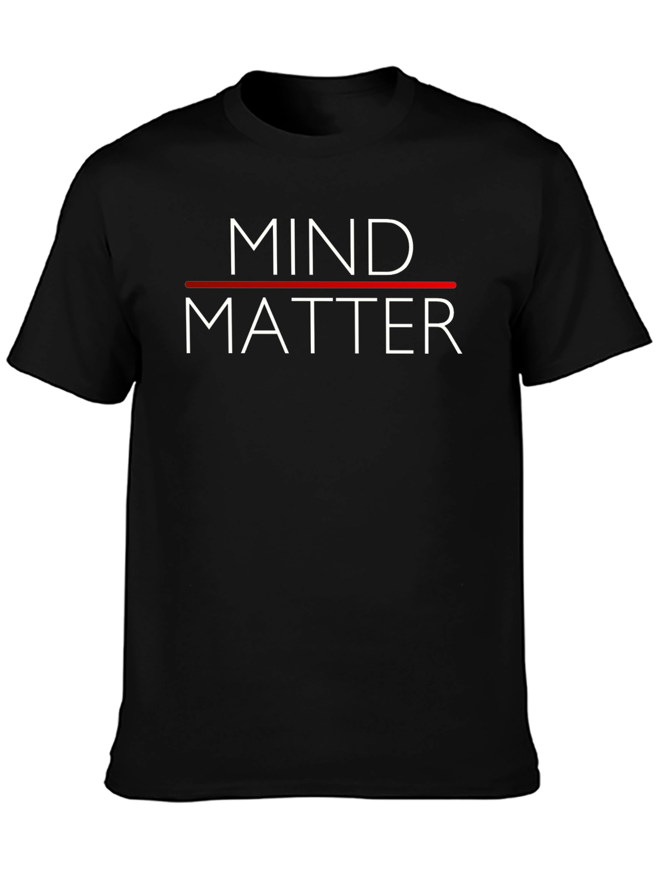 Black Mind Over Matter Graphic Tee - Black Casual Shirt view 3