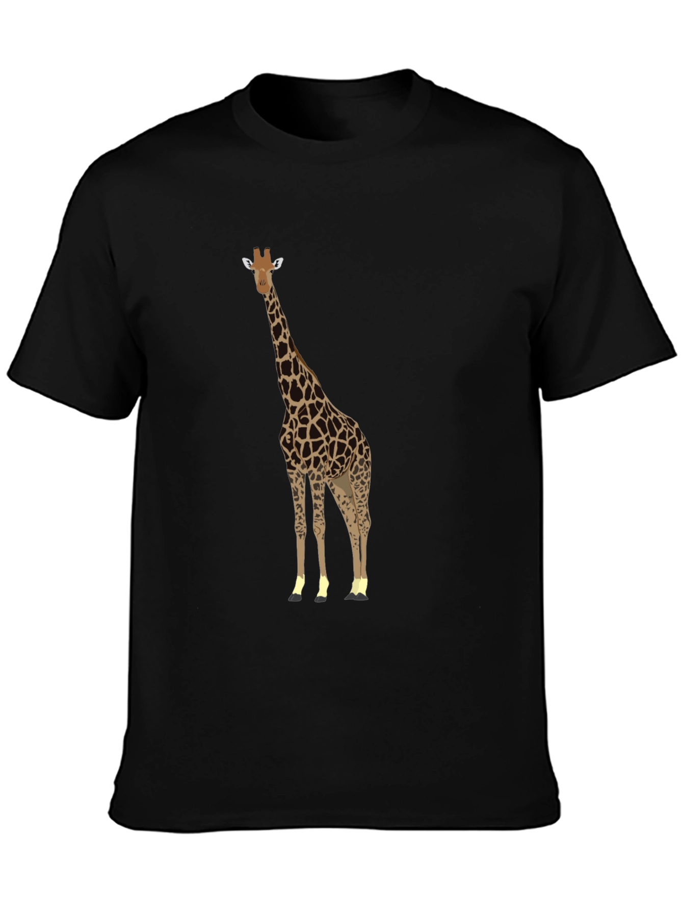 Black Giraffe Graphic Tee - Stylish Animal Print T-Shirt view 3
