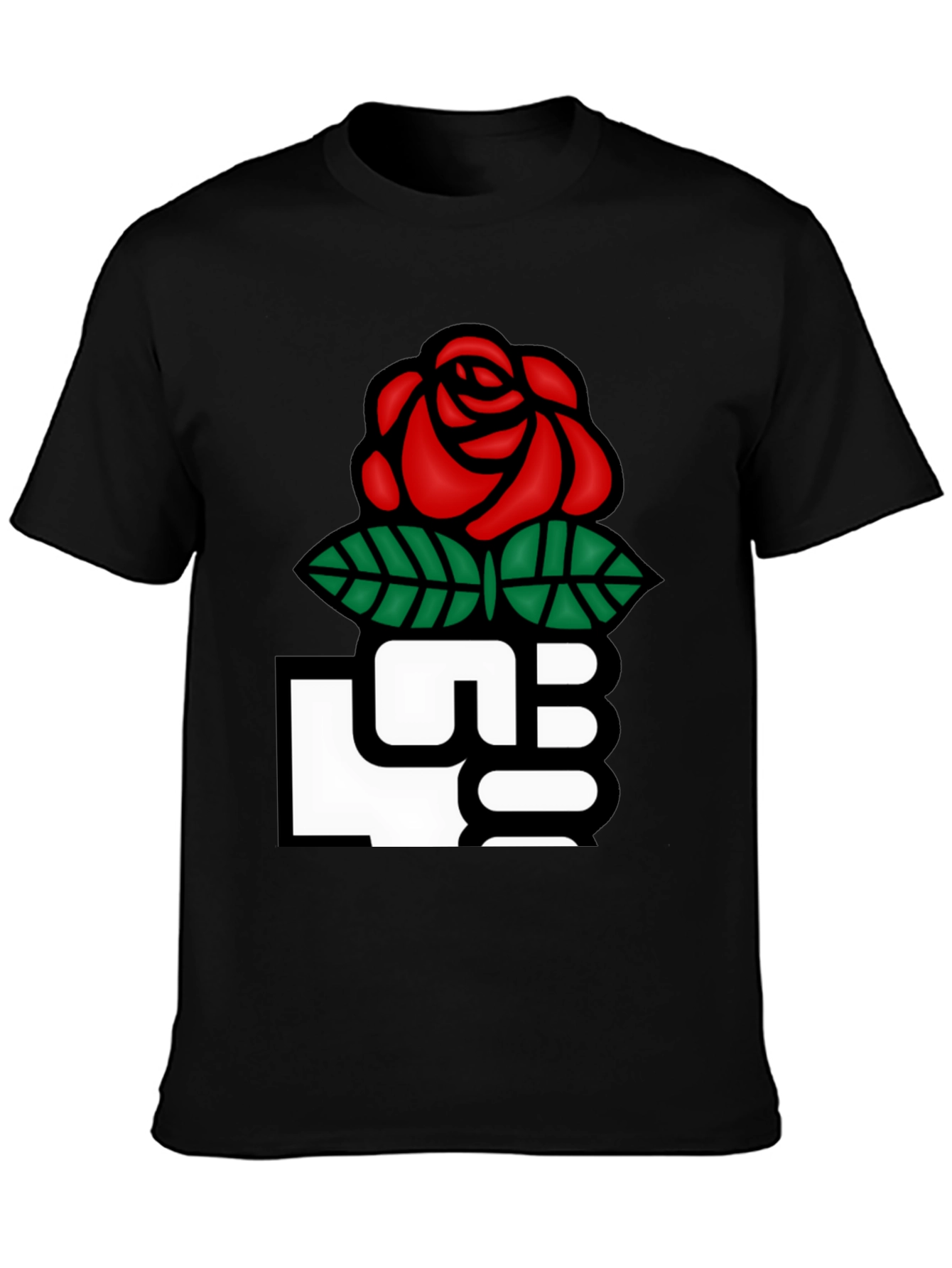 Black Rose Fist Graphic T-Shirt view 3