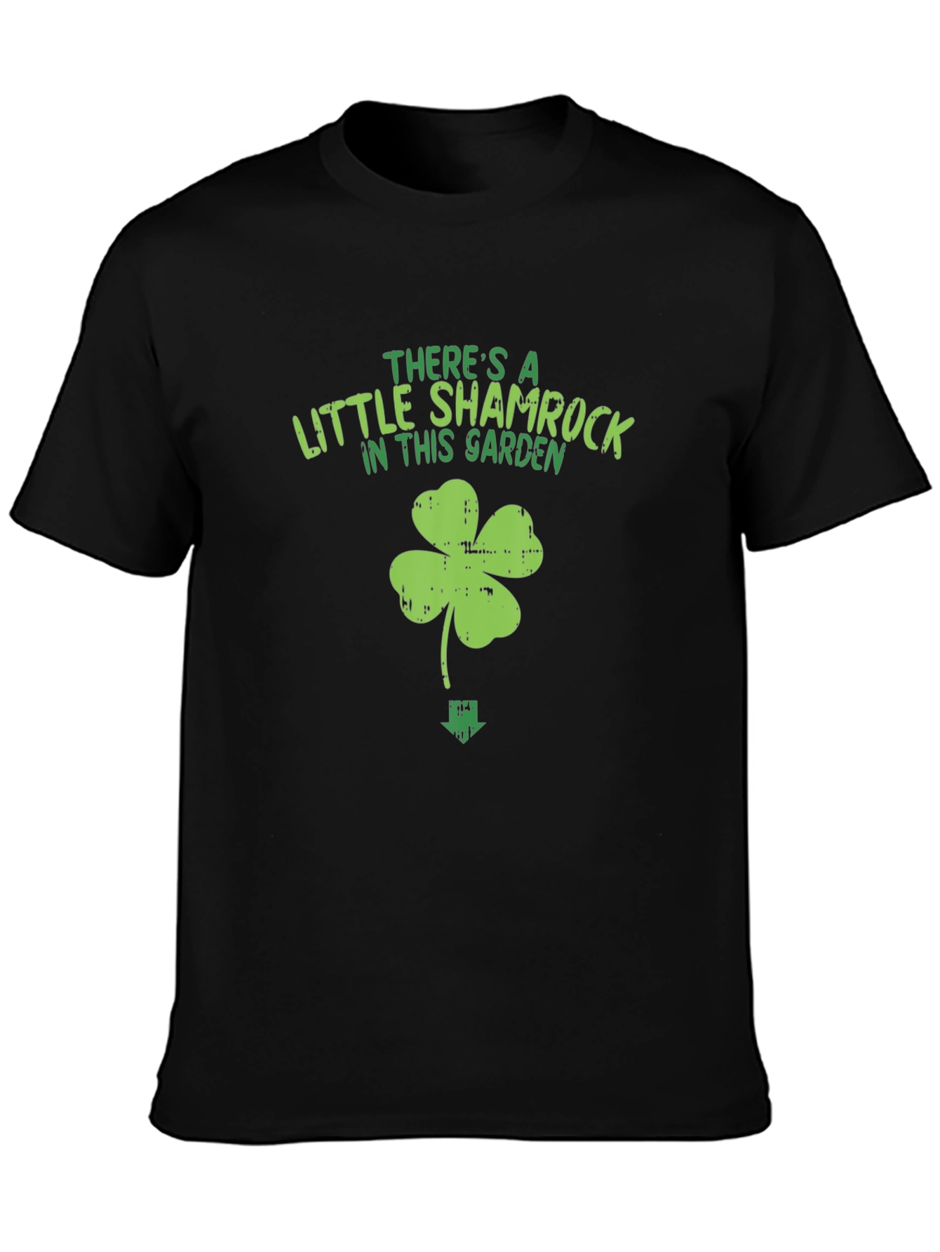 Black Shamrock Garden Graphic Tee view 3