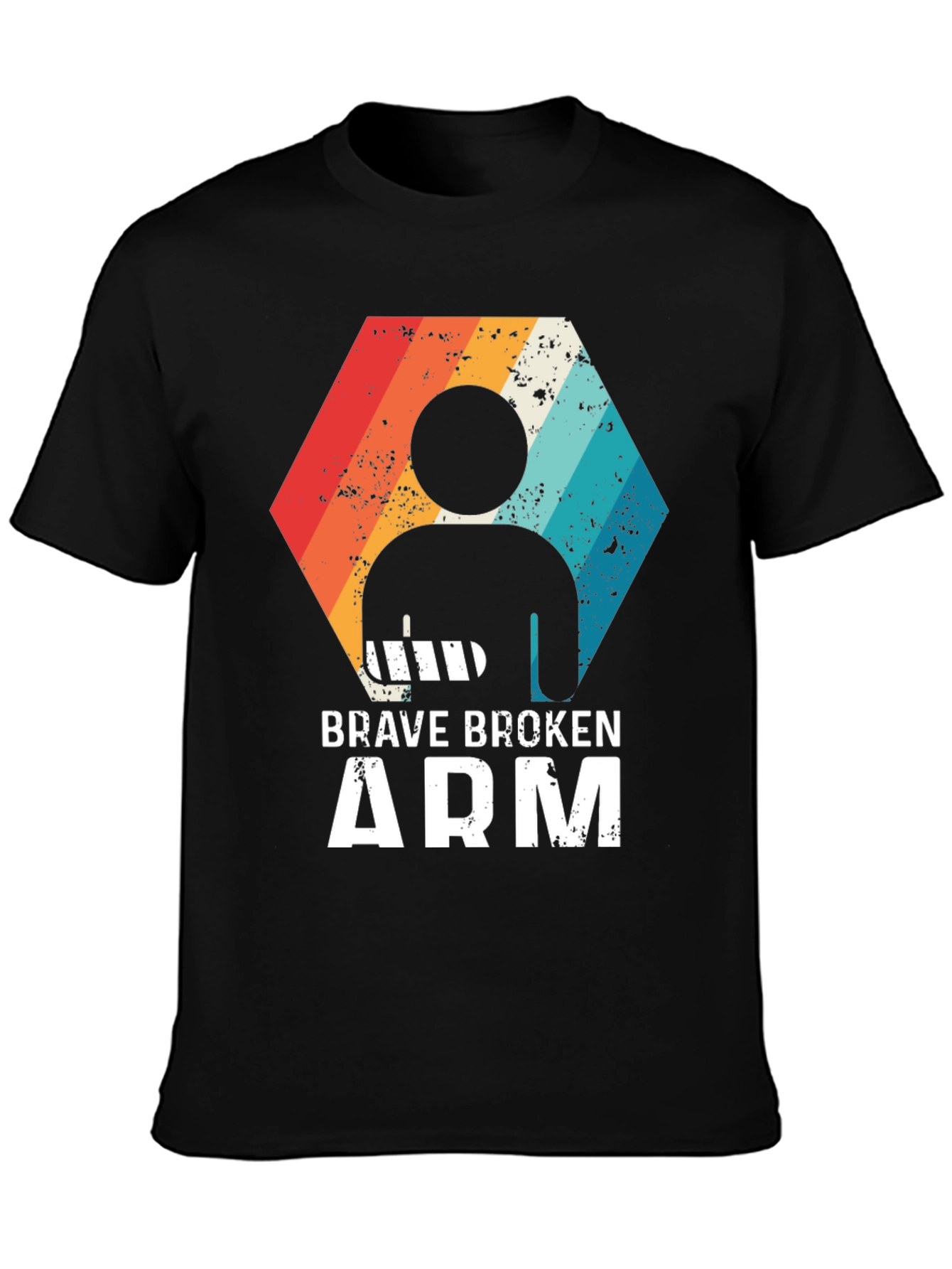 Black Brave Broken Arm T-Shirt view 3