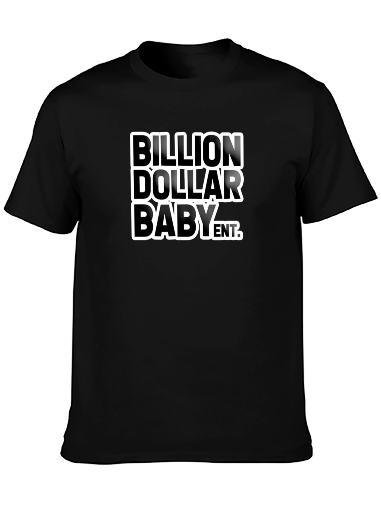Black Billion Dollar Baby Graphic Tee - Black Cotton Blend view 3
