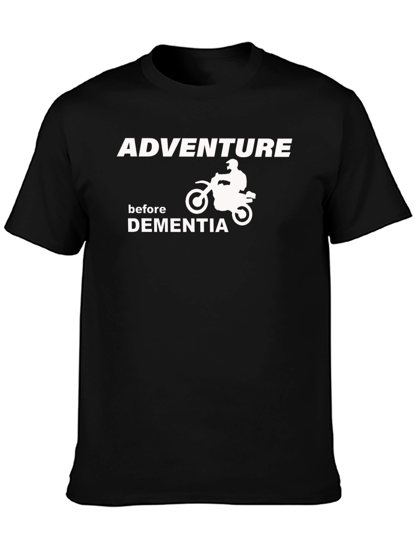 Black Adventure Before Dementia Graphic T-Shirt view 3