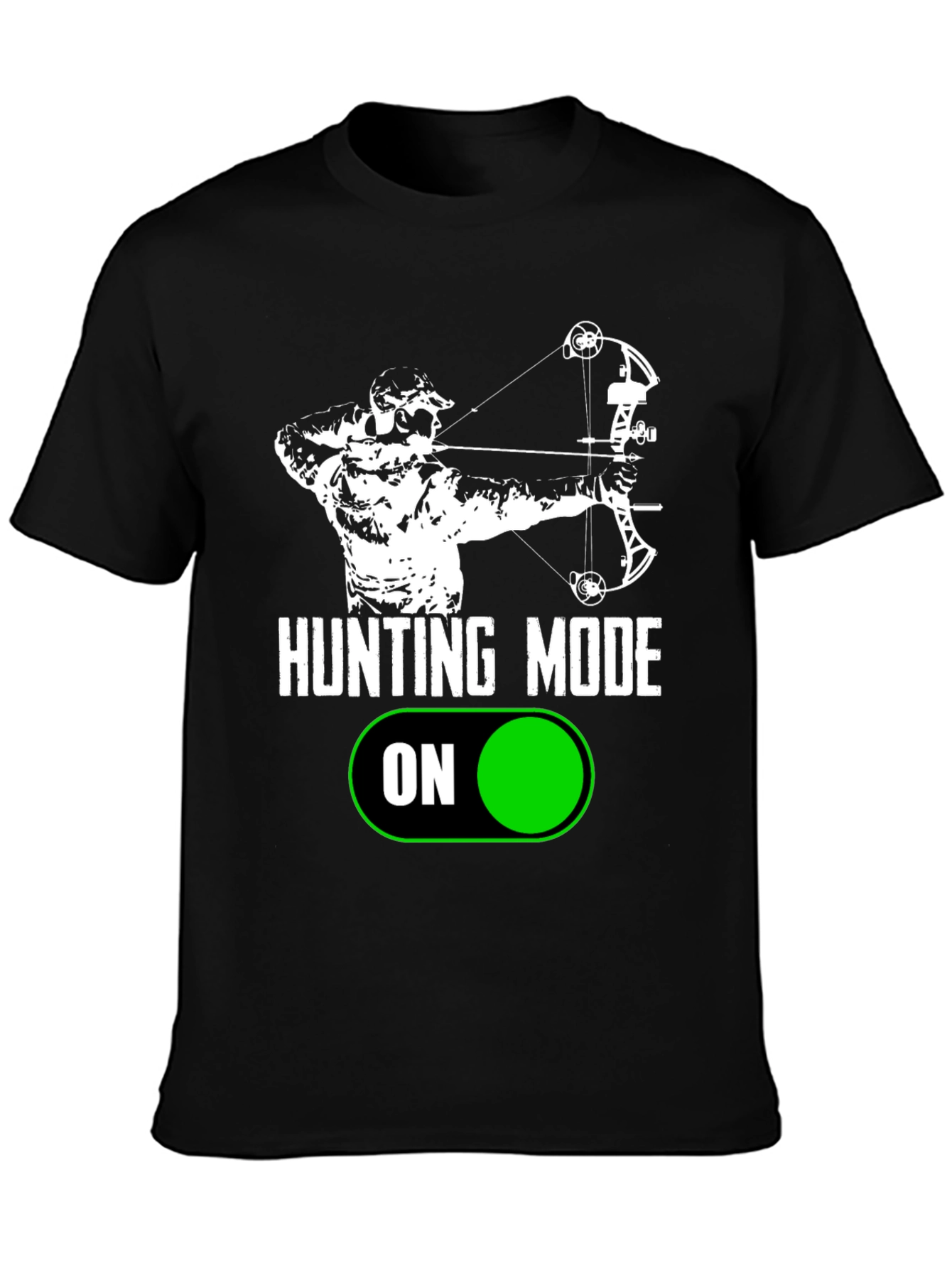 Black Hunting Mode On T-Shirt view 3