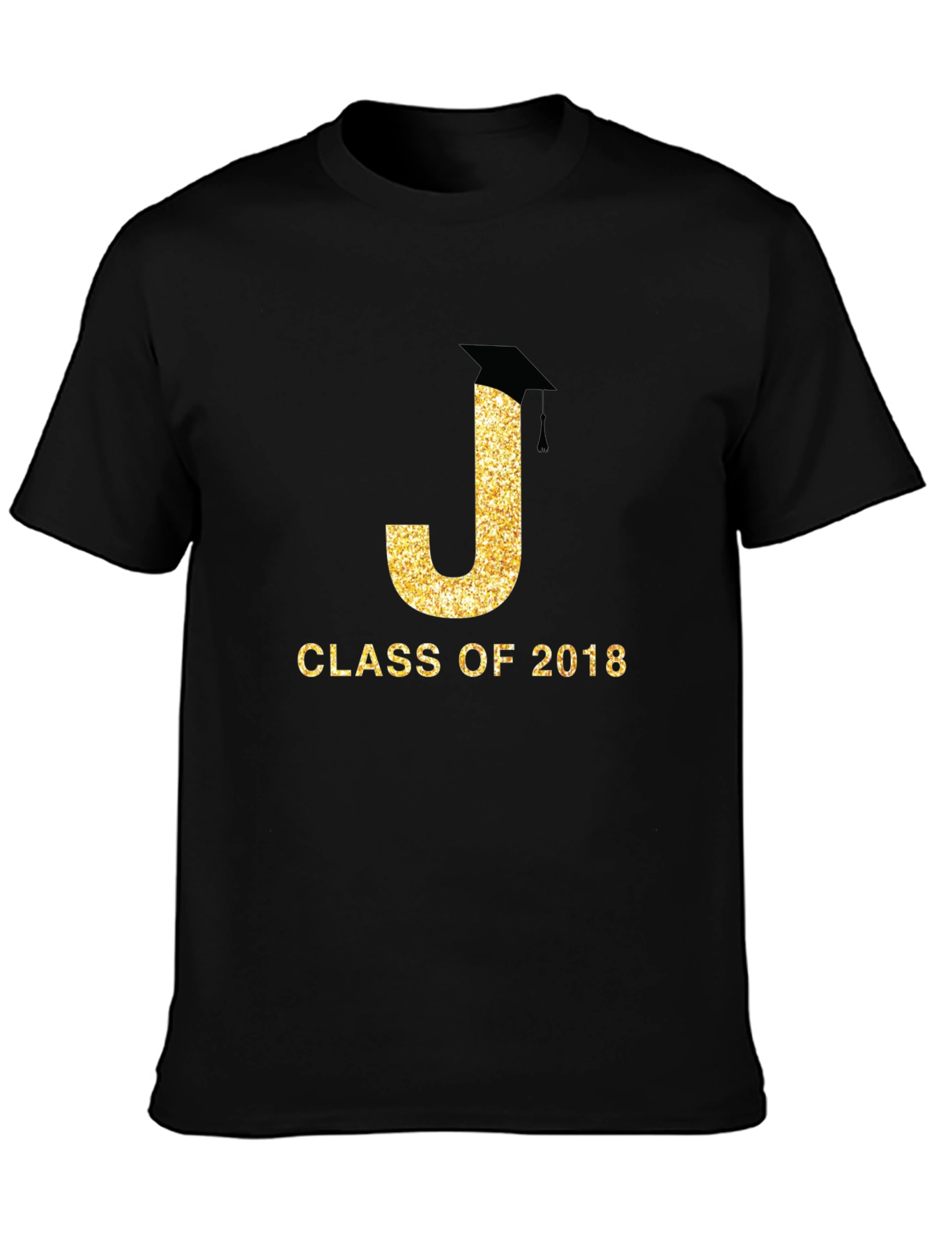 Black Class of 2018 Graduation T-Shirt view 3
