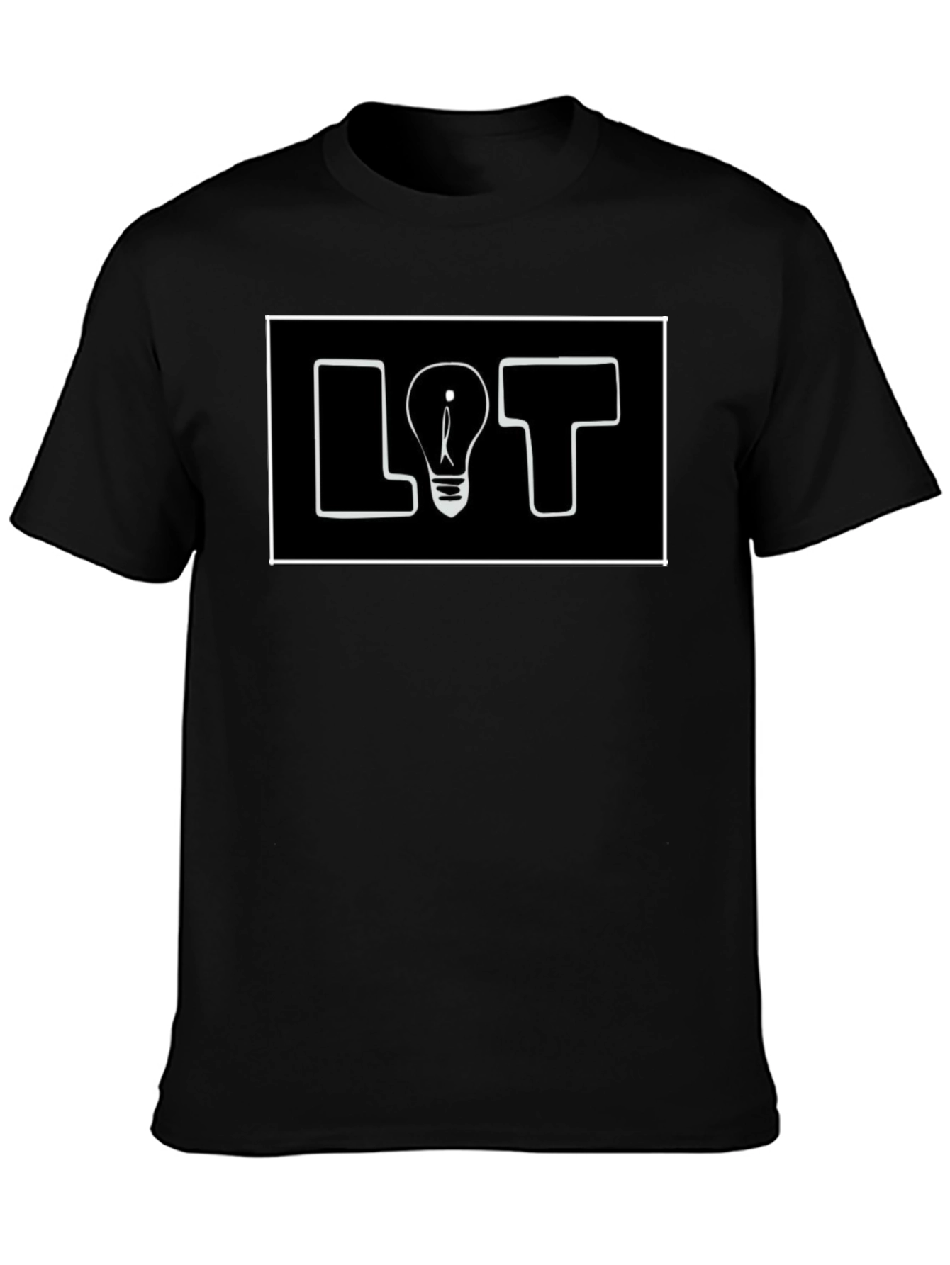 Black LOT Lightbulb Graphic Tee - Black view 3