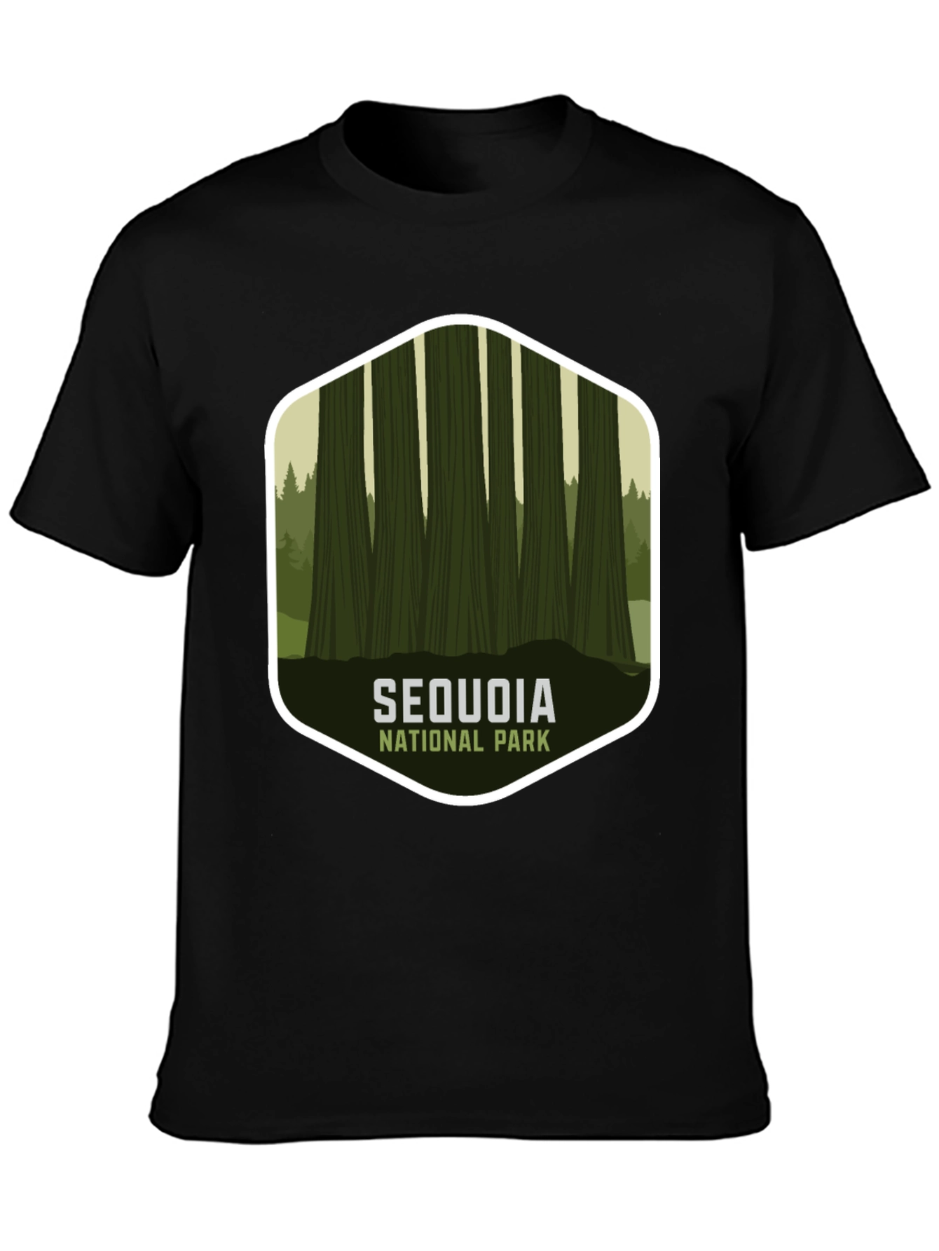 Black Sequoia National Park Graphic Tee - Black view 3