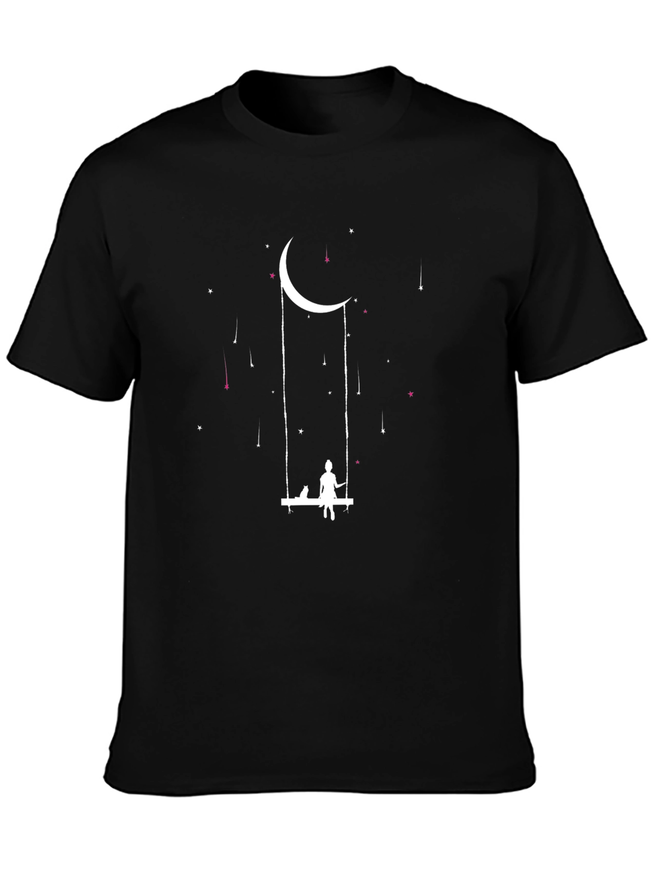 Black Moon Swing Graphic Tee - Stylish Comfort view 3