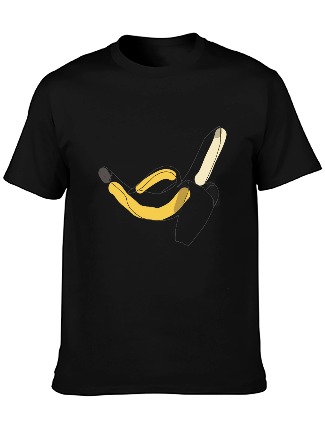 Black Banana Graphic T-Shirt - Casual Cotton Tee view 3