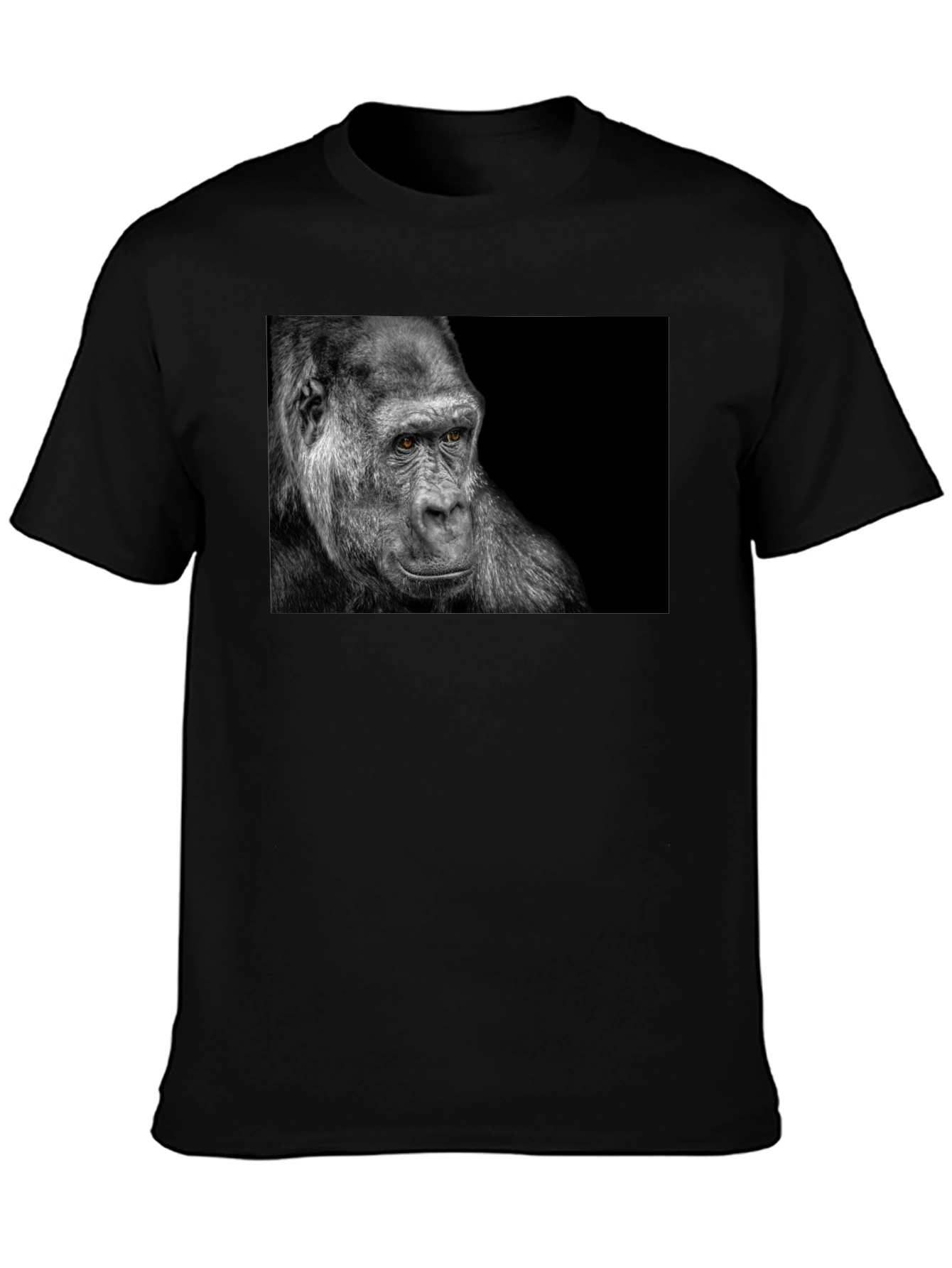 Black Gorilla Graphic Black T-Shirt view 3