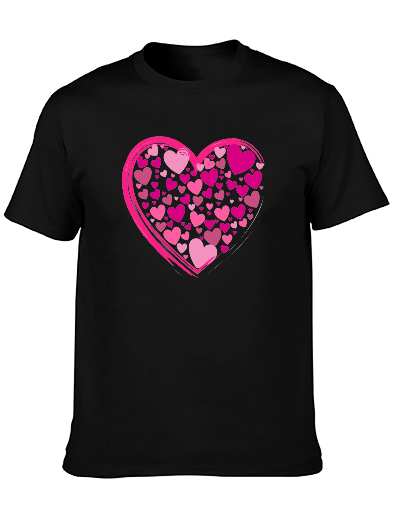 Black Heart Full of Love Graphic T-Shirt view 3