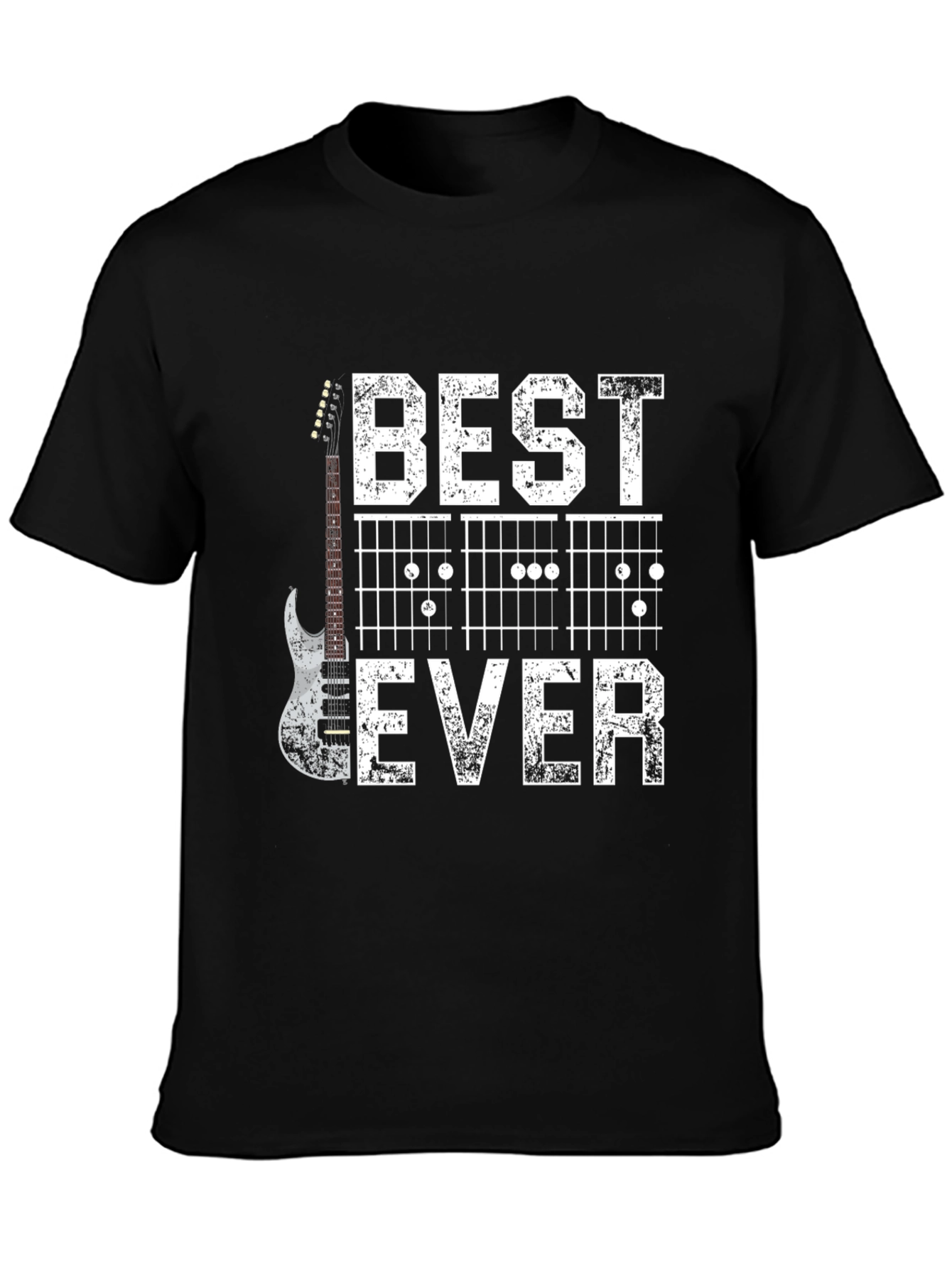 Black Best Guitar Ever T-Shirt view 3