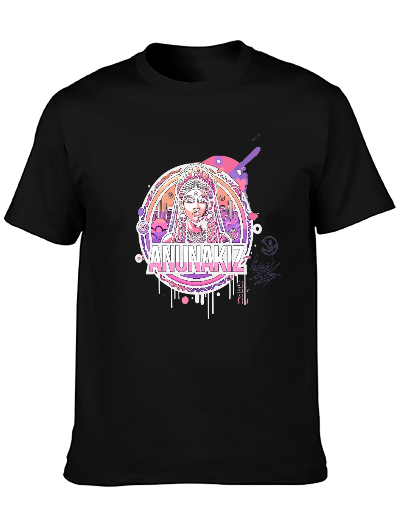 Black Anunnakiz Graphic Tee - Black view 3