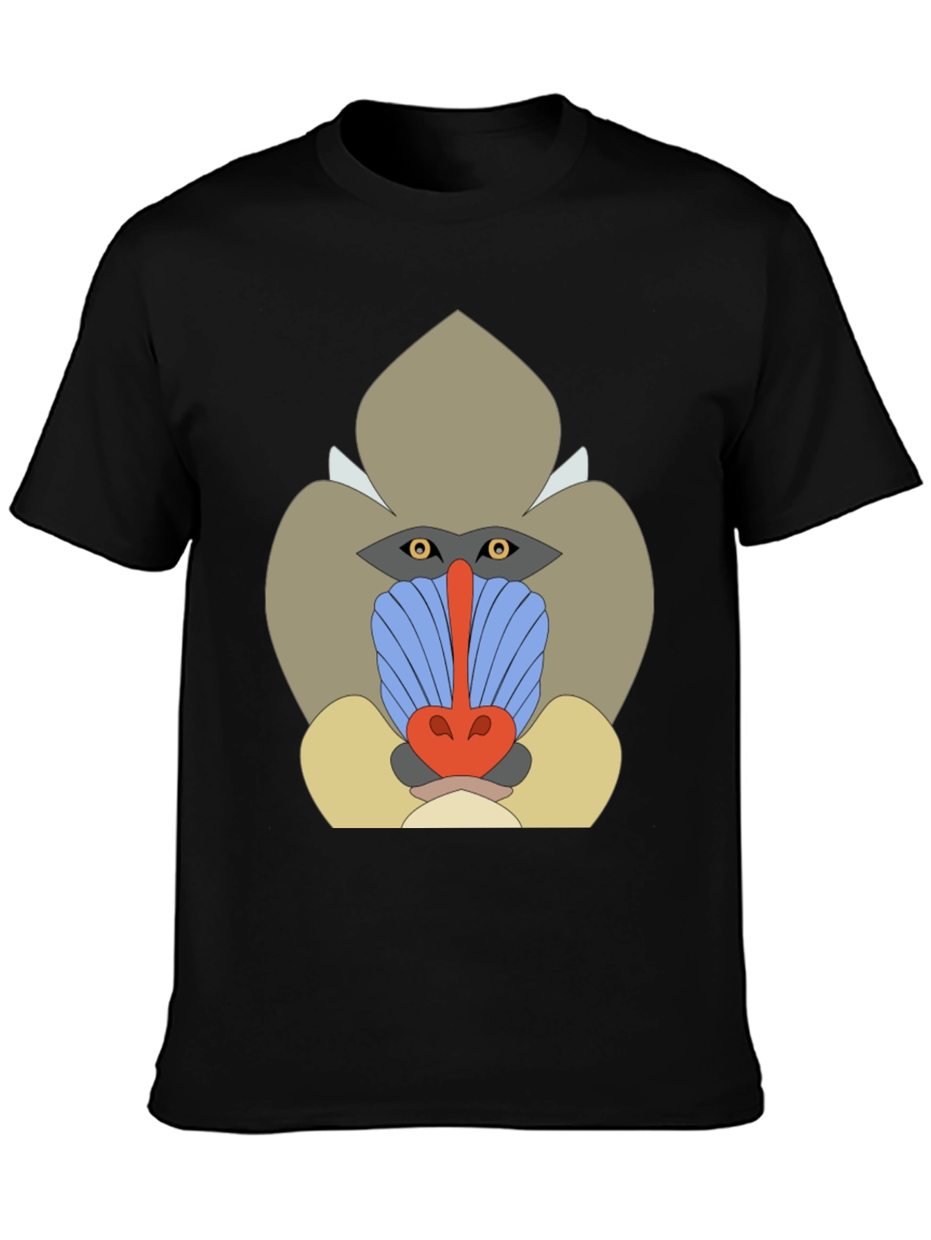 Black Funky Mandrill Graphic T-Shirt - Black view 3