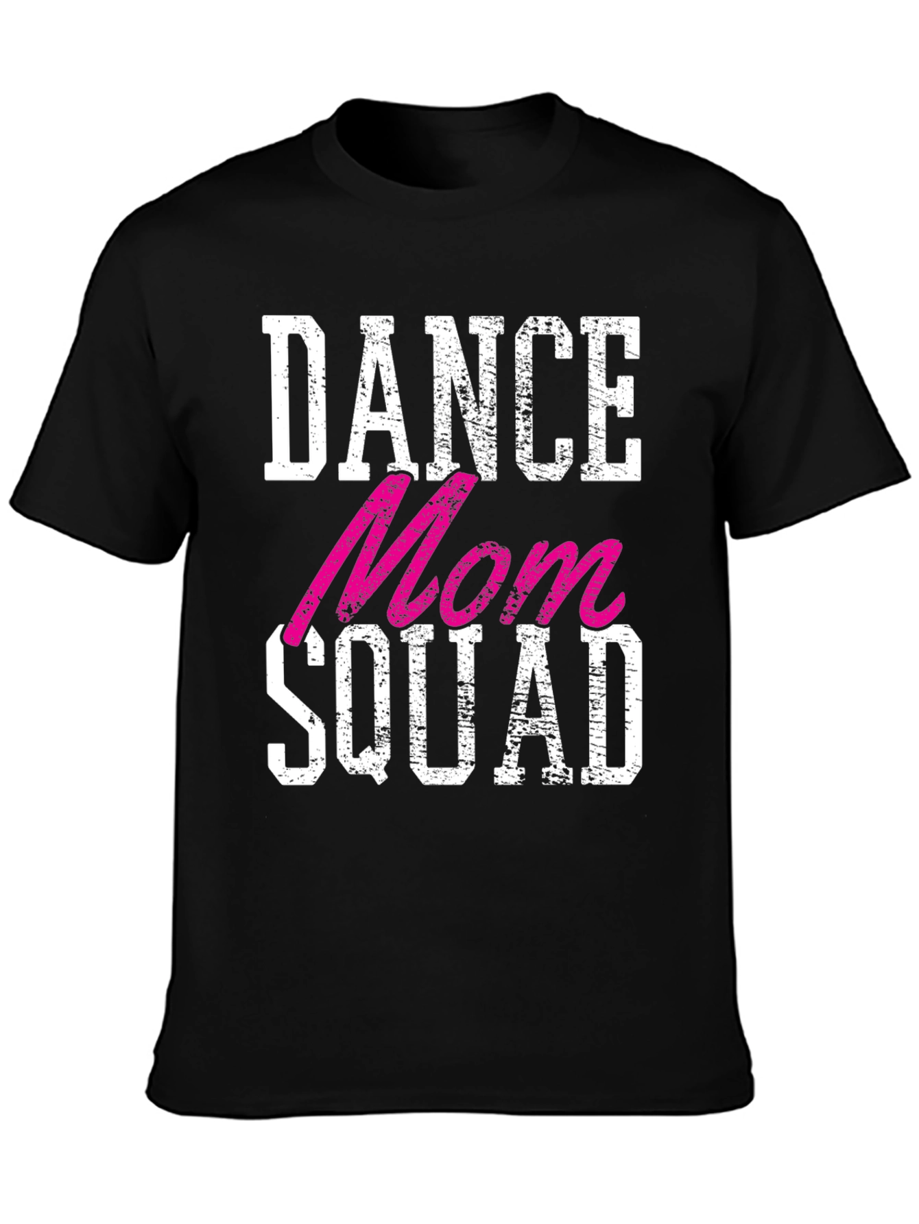 Black Dance Mom Squad Graphic Tee - Black Crewneck T-Shirt view 3