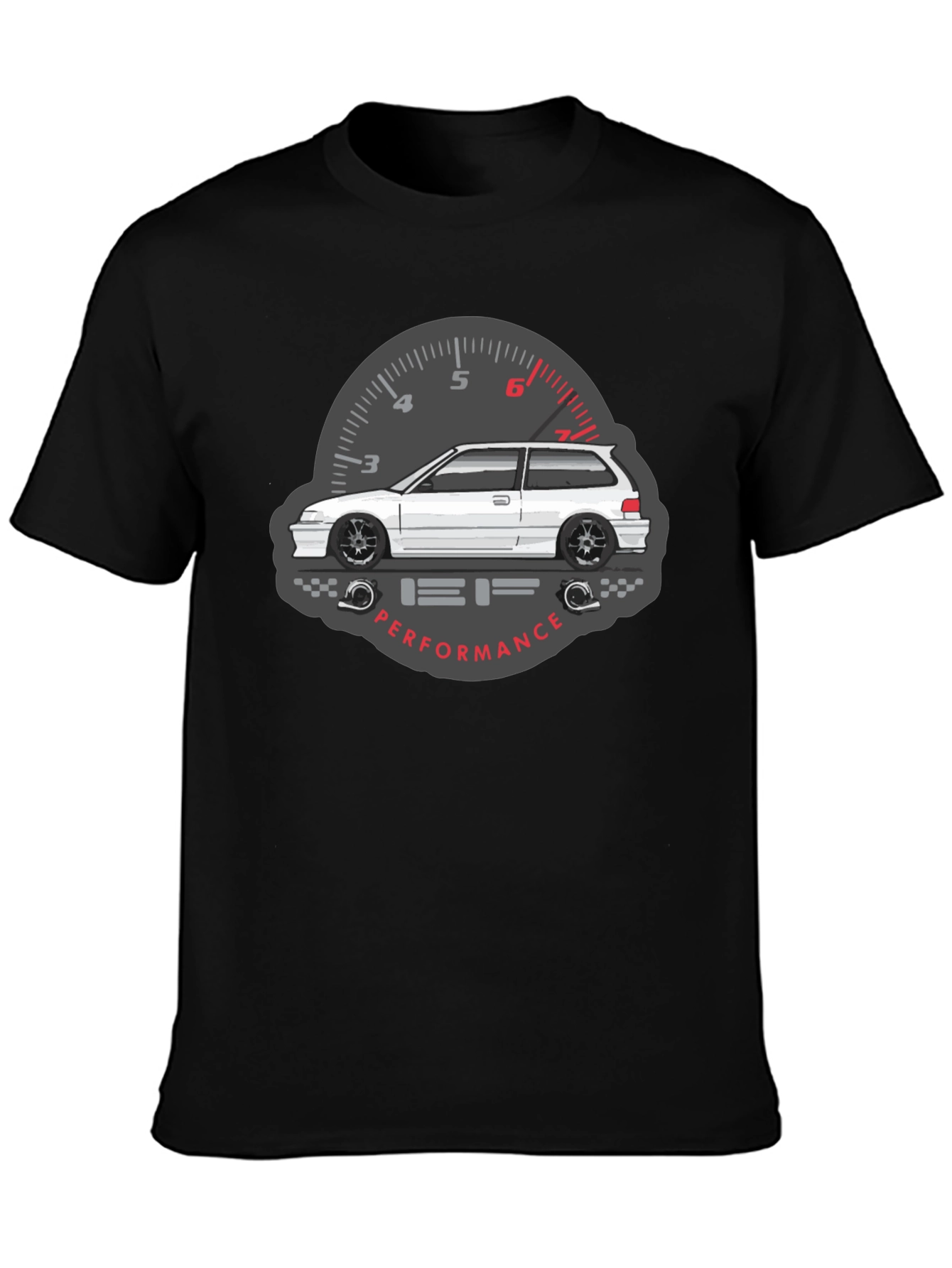 Black JDM Car Graphic Tee - Performance Driven Style view 3