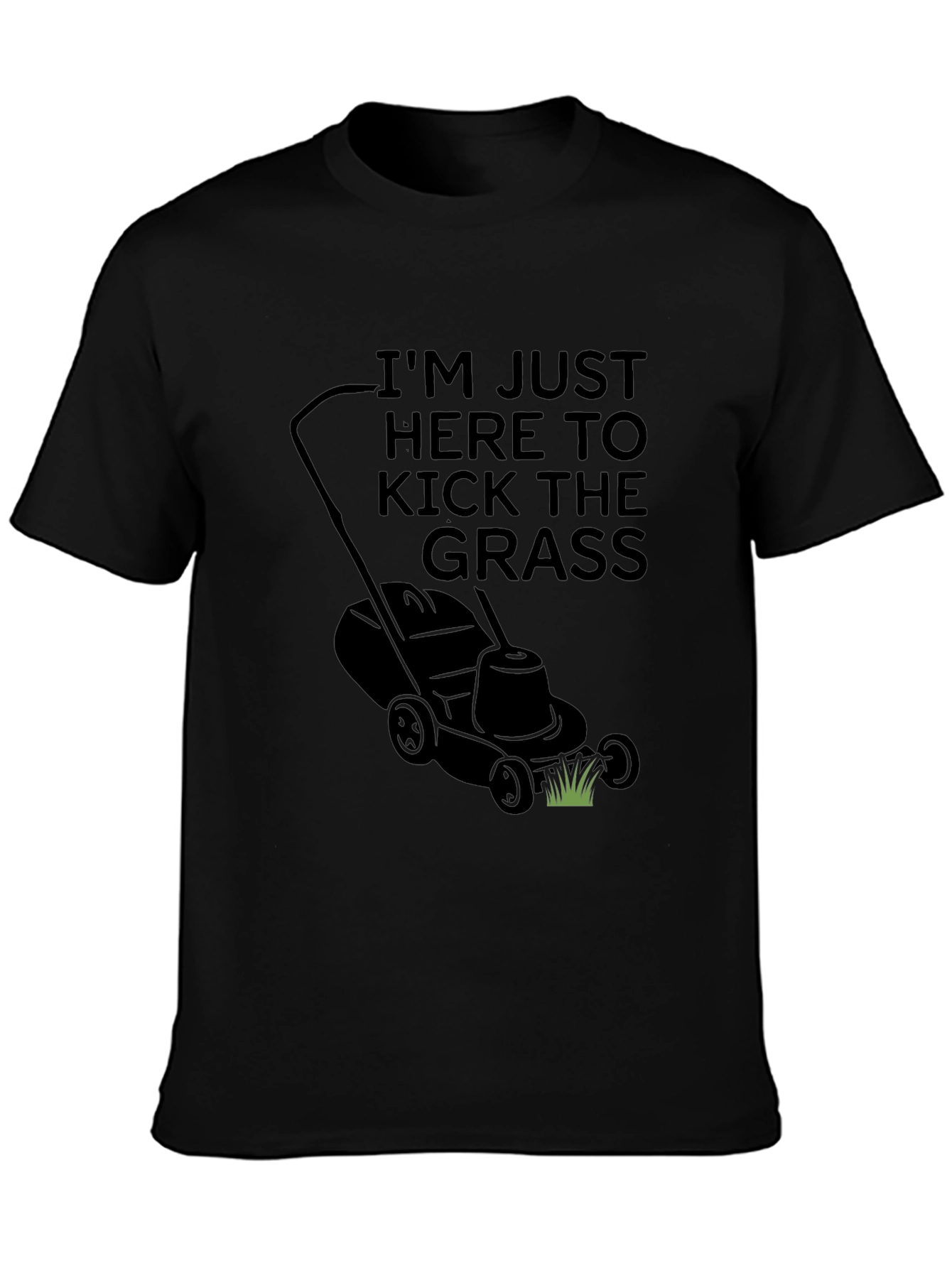 Black Kick the Grass T-Shirt view 3