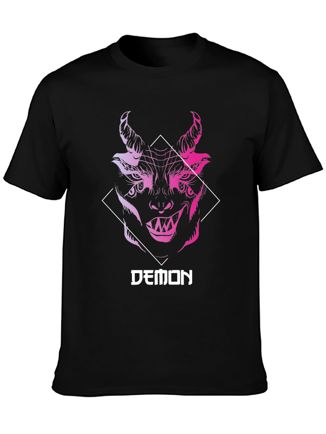 Black Demon Graphic T-Shirt - Edgy Streetwear view 3