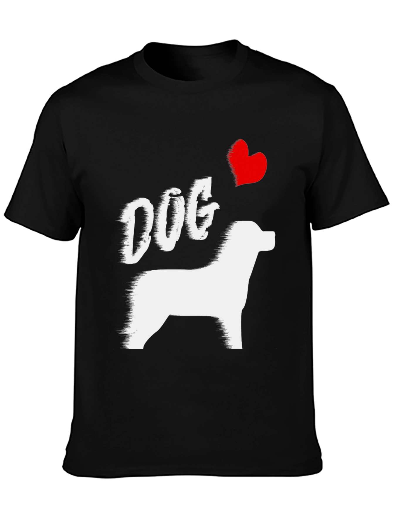 Black Dog Lover Tee - I Heart My Dog T-Shirt view 3