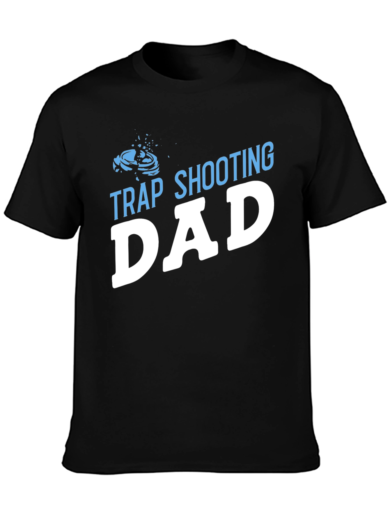 Black Trap Shooting Dad T-Shirt view 3