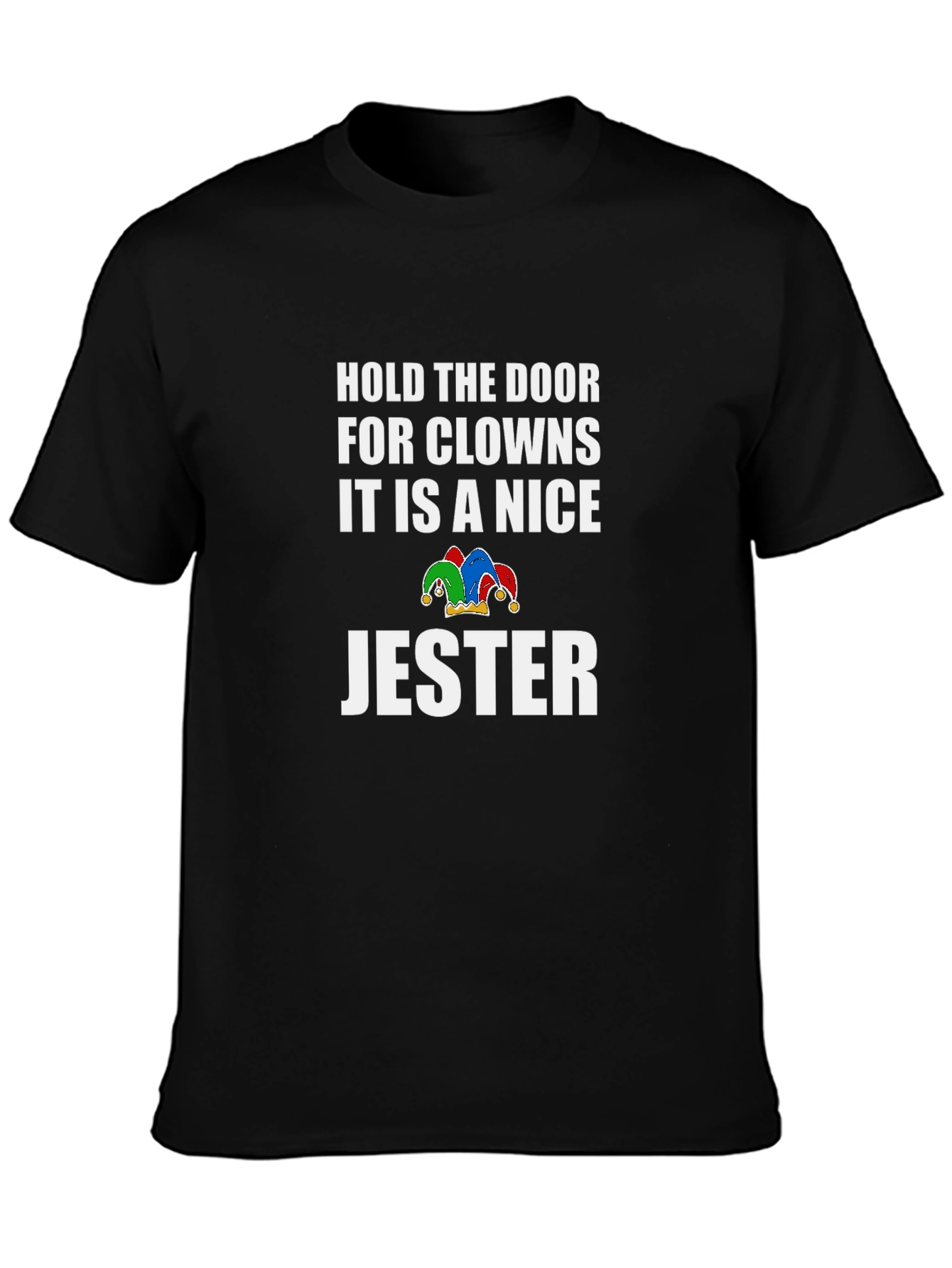 Black Hold the Door Jester Graphic Tee view 3