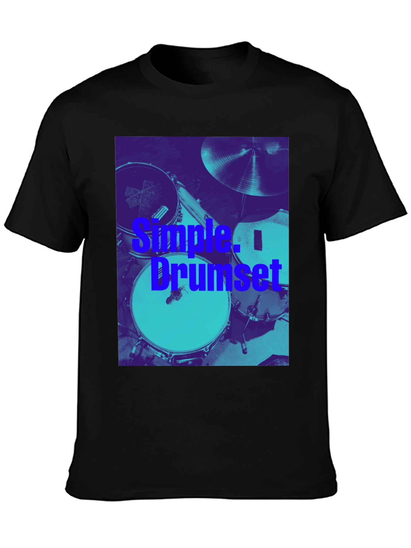 Simple Drumset Graphic Tee - Musician's Style - 3