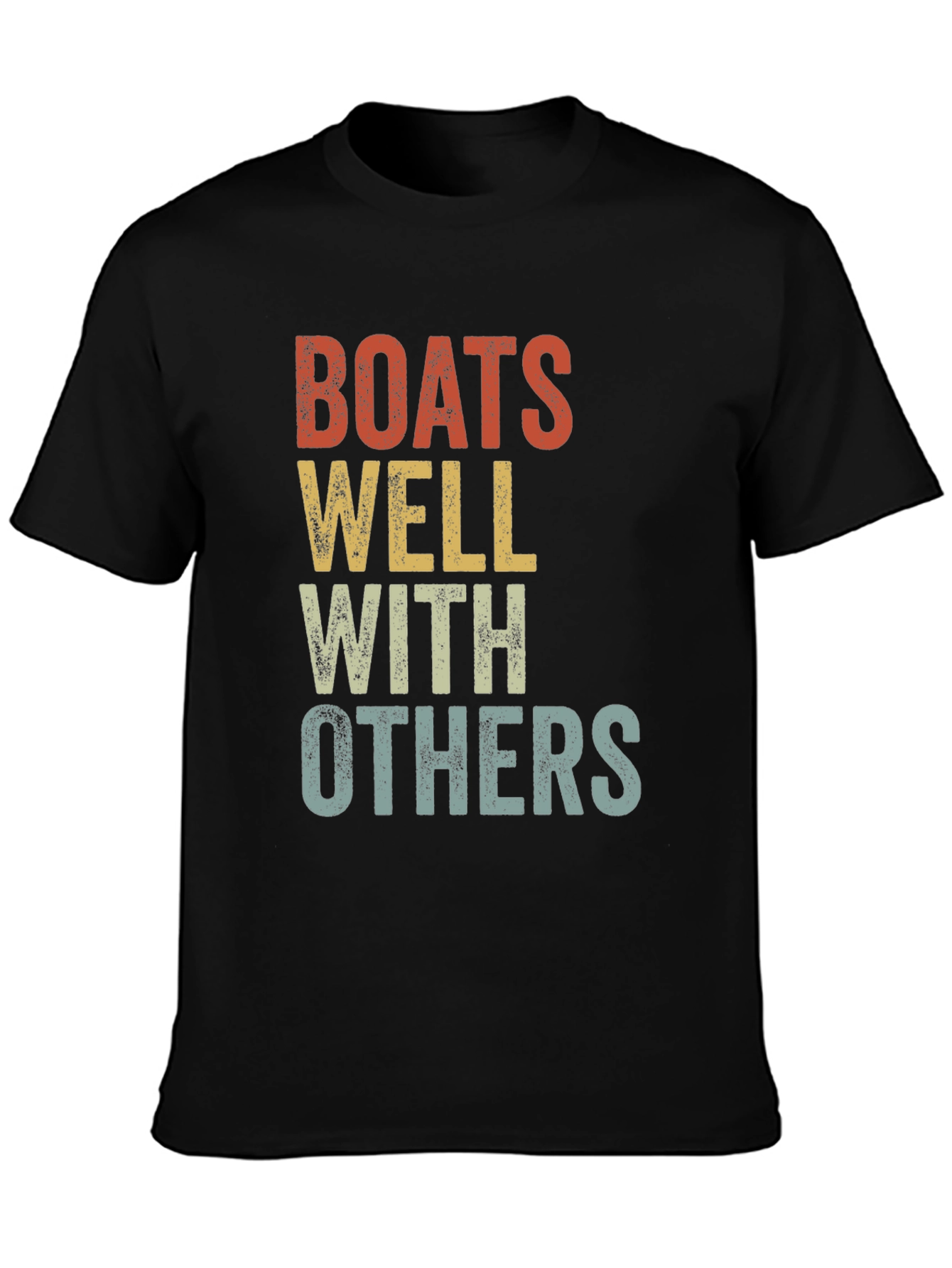 Boats Well With Others Graphic T-Shirt - 3