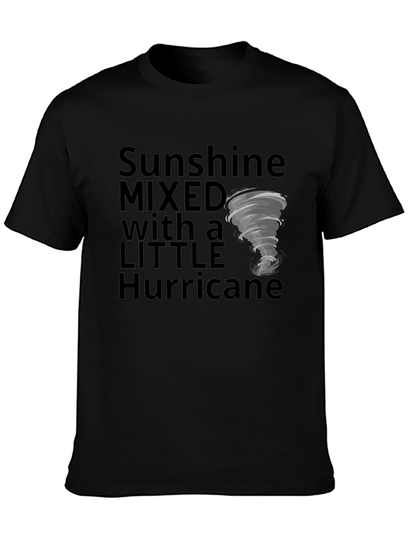 Black Sunshine & Hurricane Graphic Tee view 3