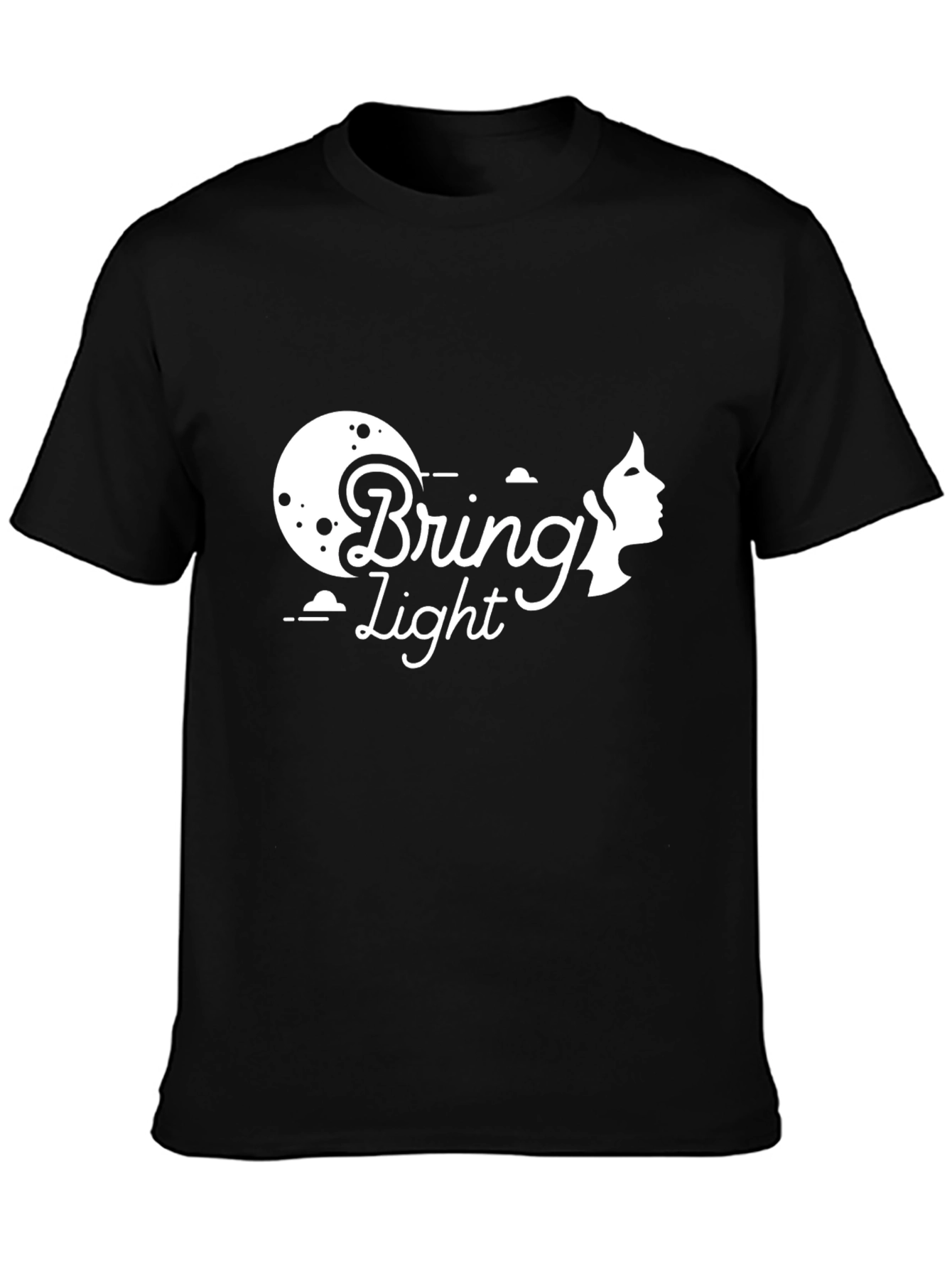 Black Bring Light Black Graphic Tee - Premium Cotton view 3