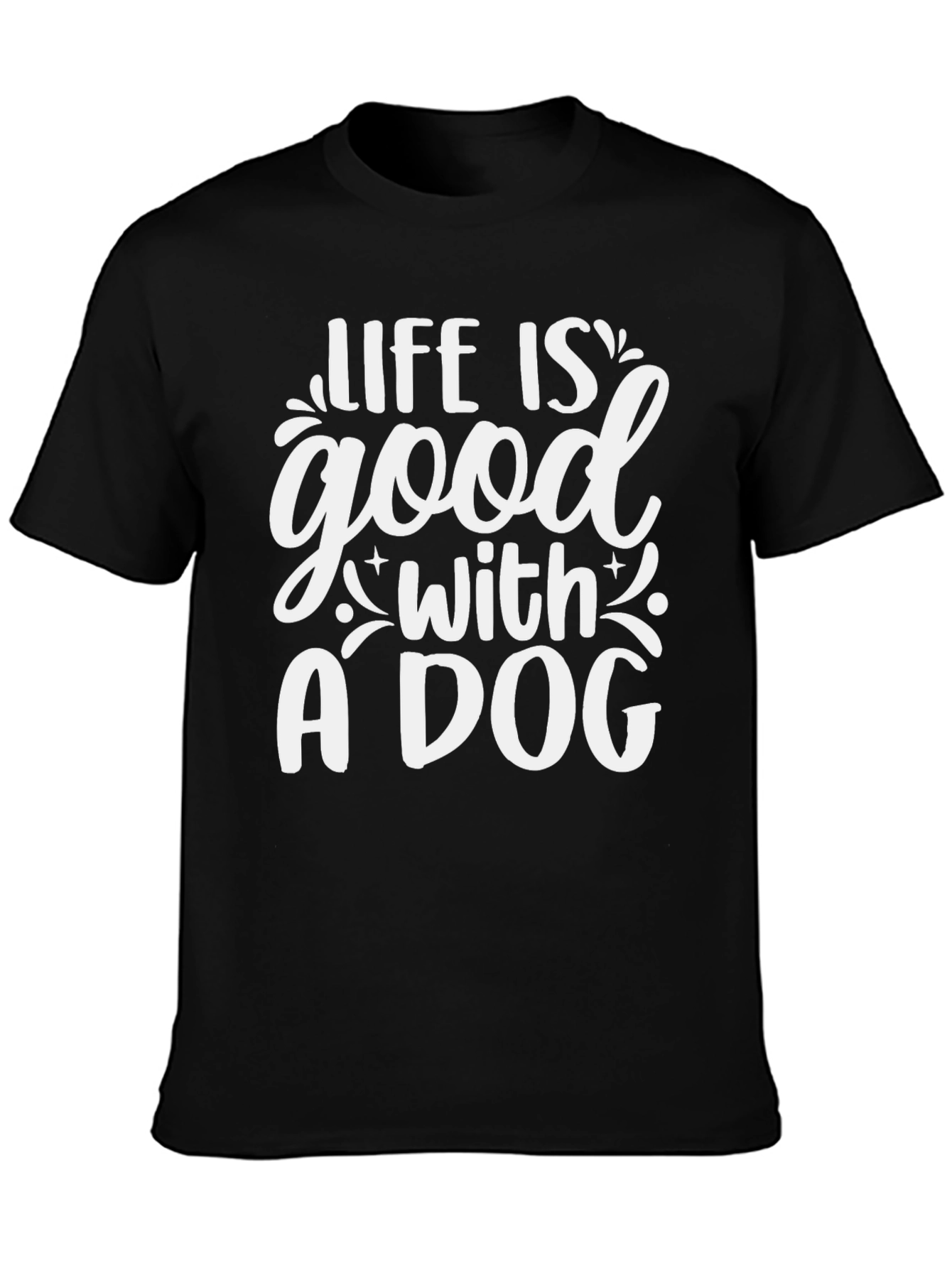 Black Life is Good with a Dog T-Shirt view 3