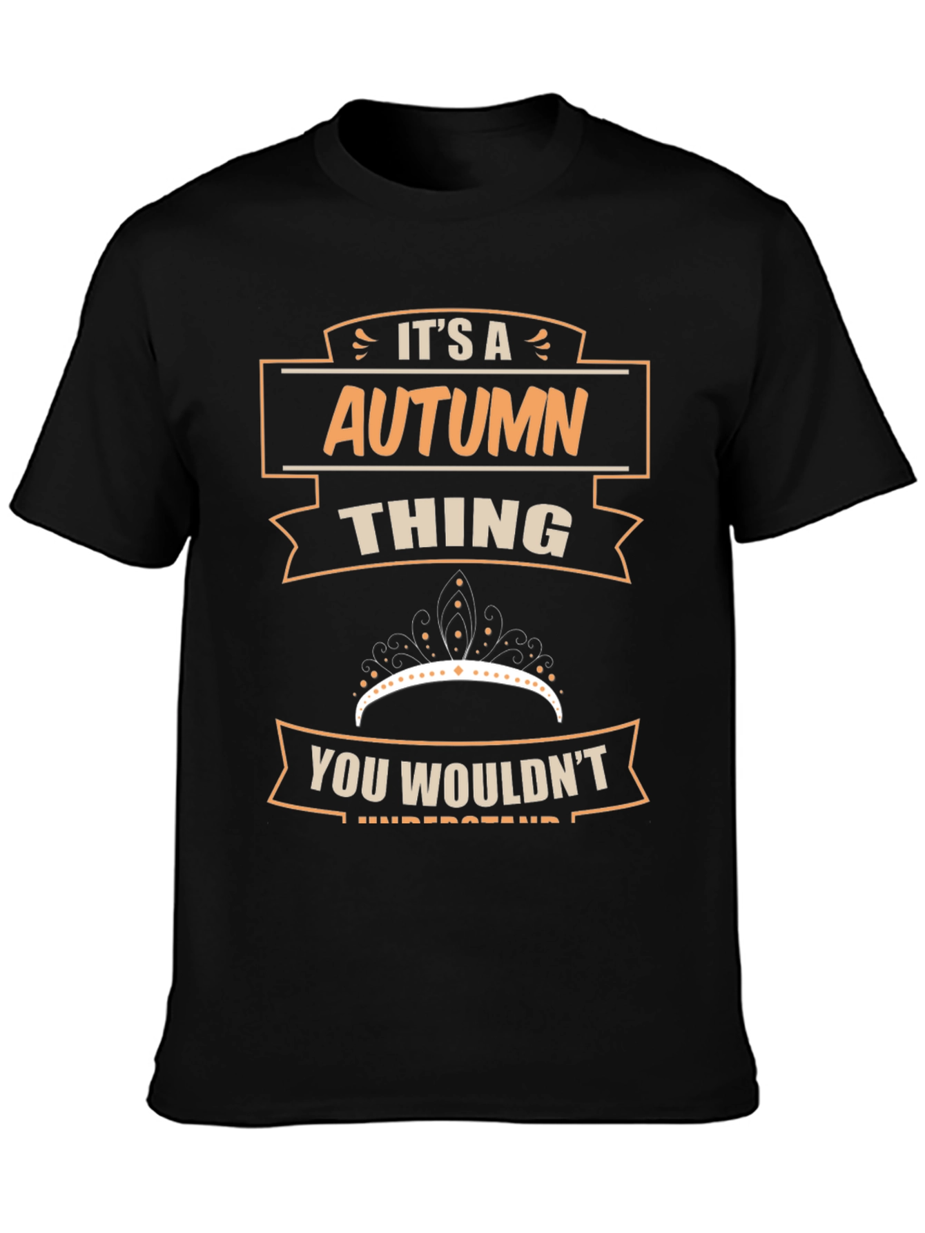 Black It's a Autumn Thing T-Shirt view 3