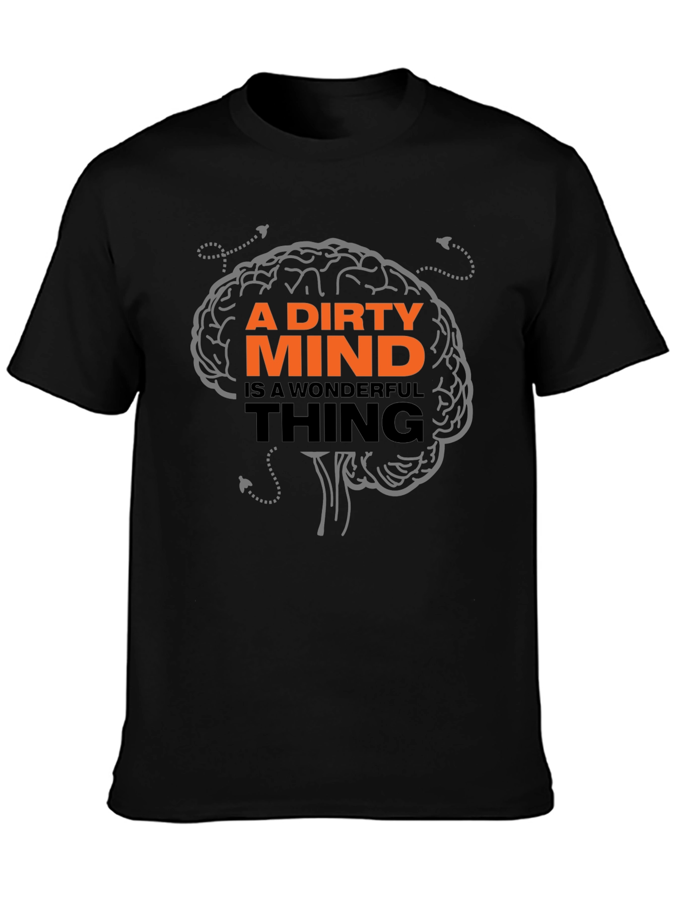 Black Dirty Mind Wonderful Thing Graphic Tee view 3