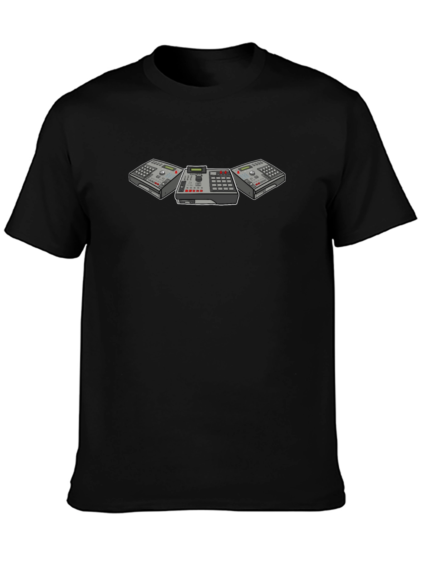 Black MPC Music Producer T-Shirt view 3