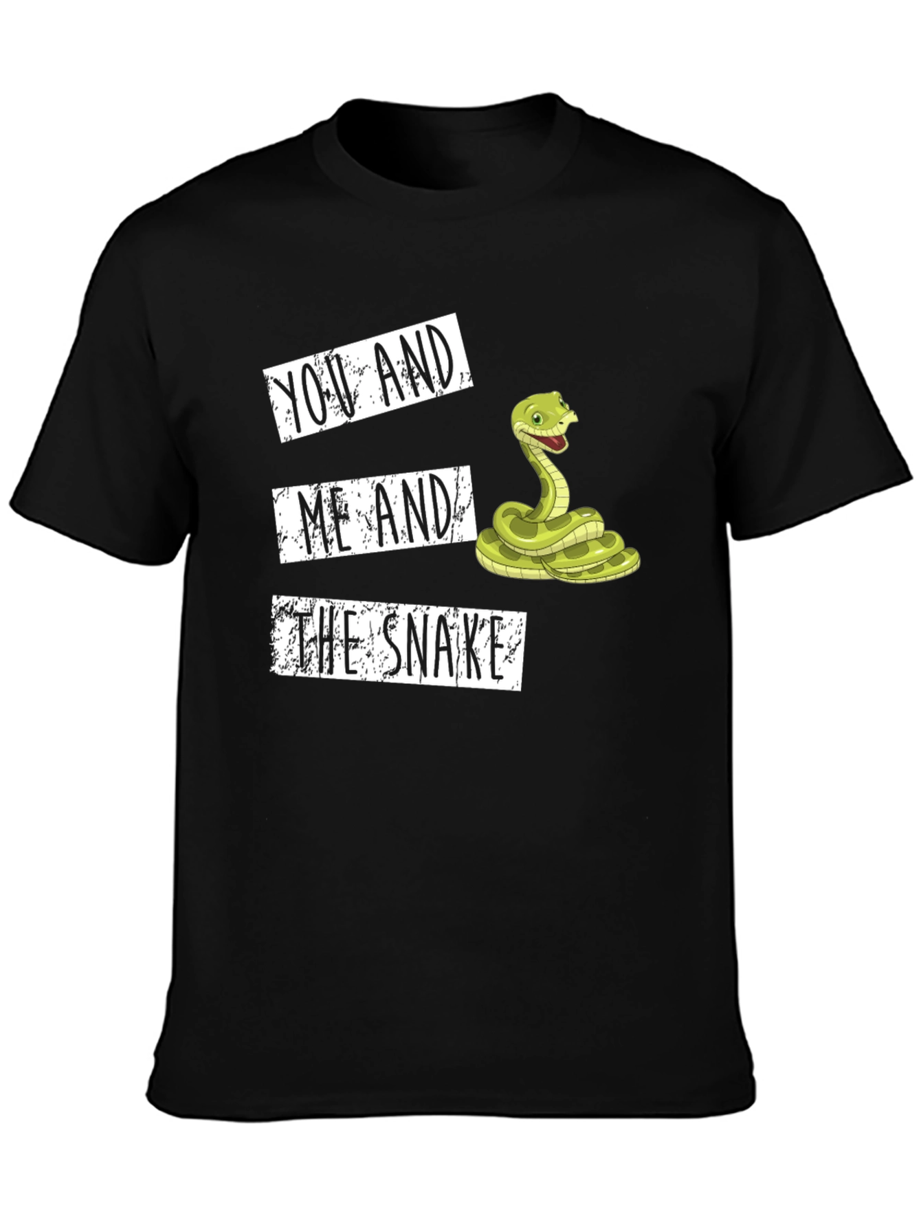 Black You and Me and the Snake Graphic Tee view 3