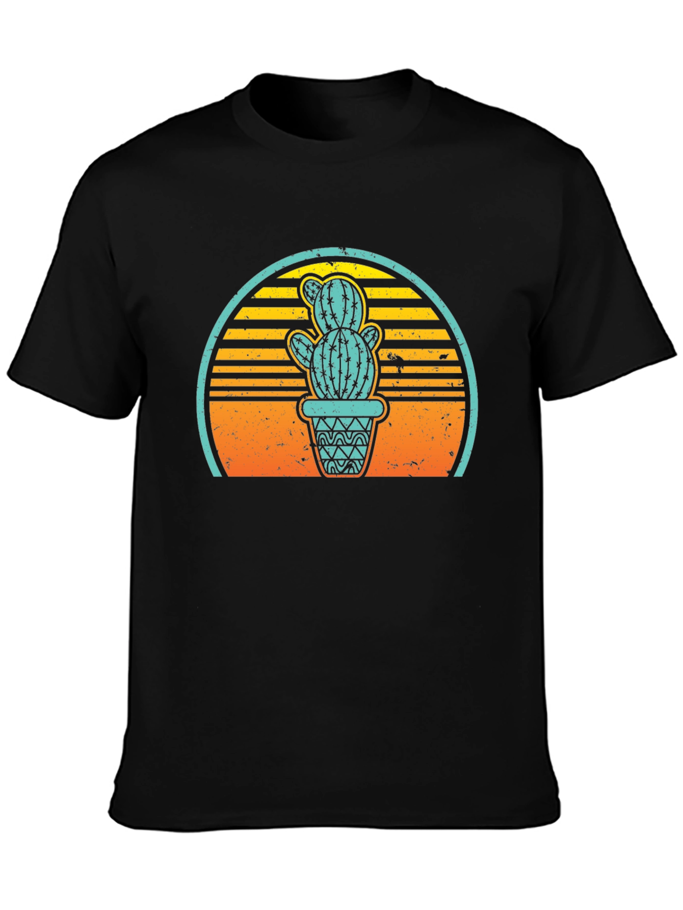 Cactus Sunset T-Shirt - Retro Desert Style - 3