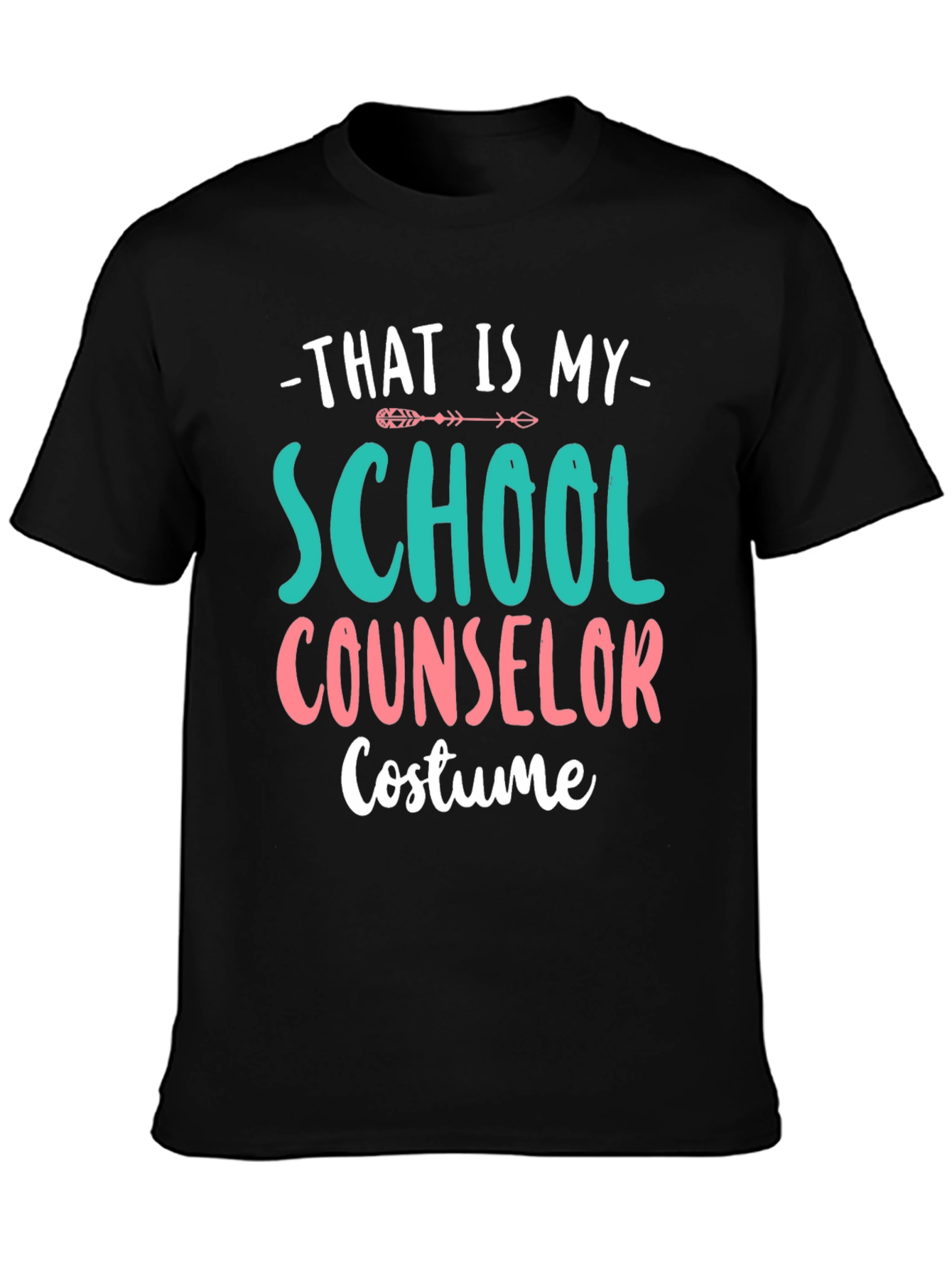 Black School Counselor Costume T-Shirt Funny Halloween view 3