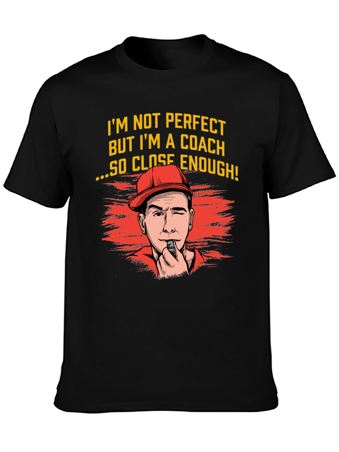 Black Coach T-Shirt - "I'm Not Perfect, But I'm a Coach" view 3