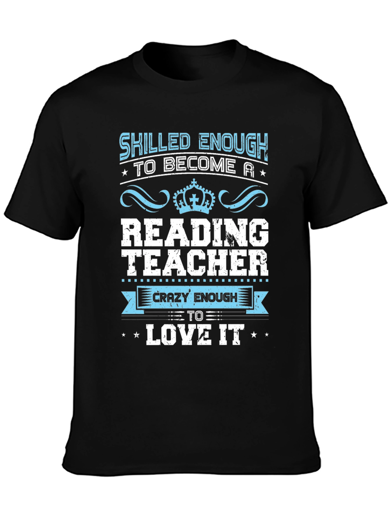 Skilled Reading Teacher Black T-Shirt - 3