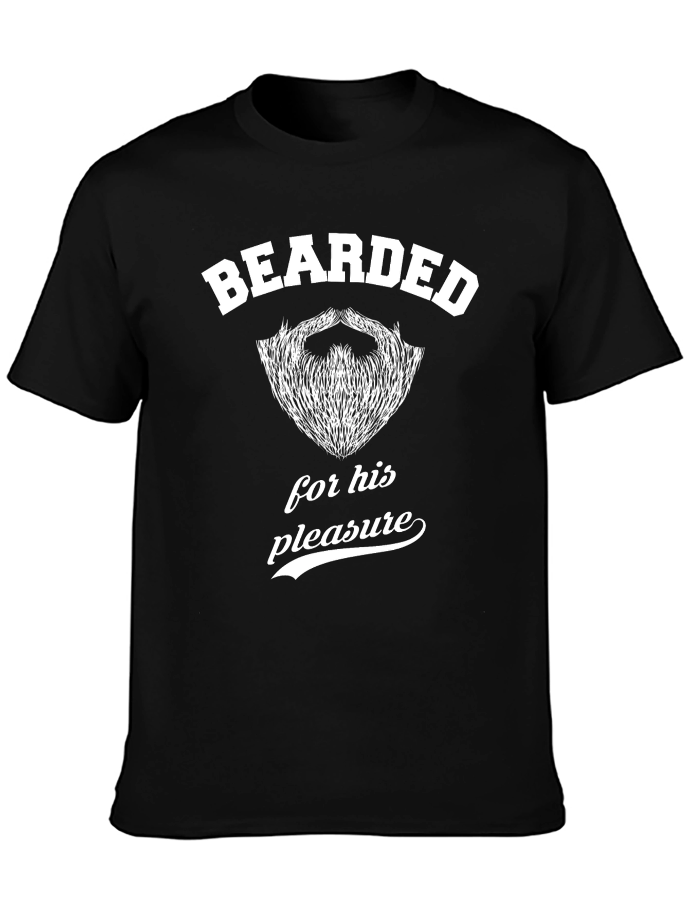 Black Bearded for His Pleasure Graphic T-Shirt view 3