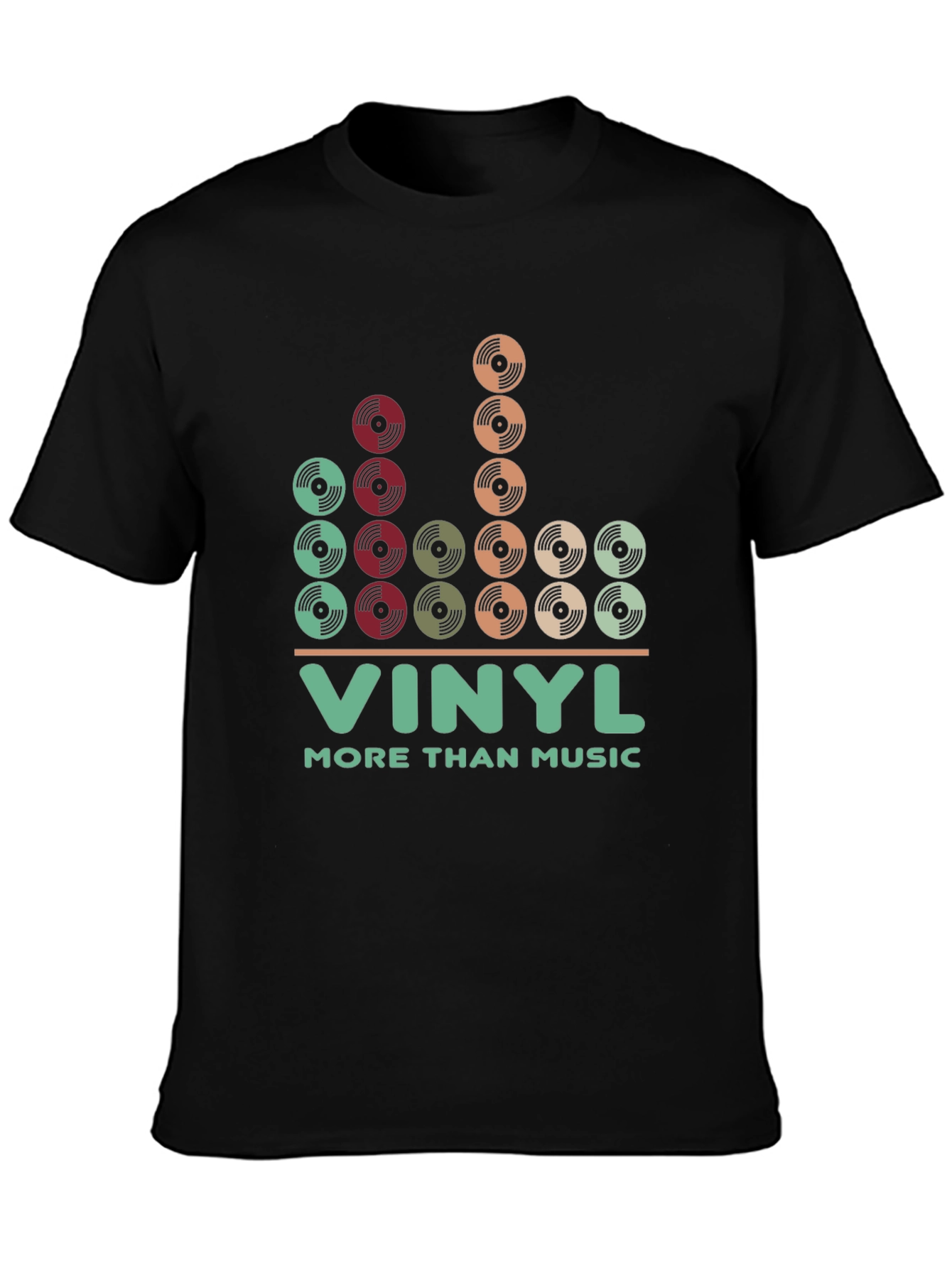 Black Vinyl More Than Music Graphic T-Shirt view 3