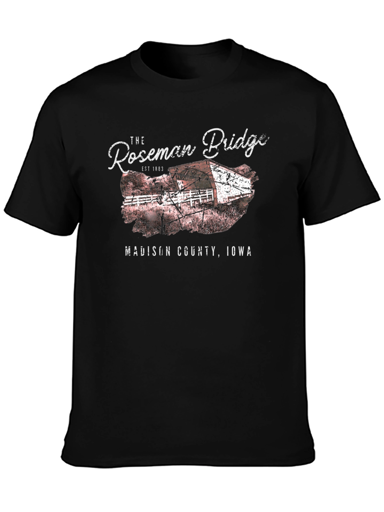 Roseman Bridge Iowa Graphic Tee - 3