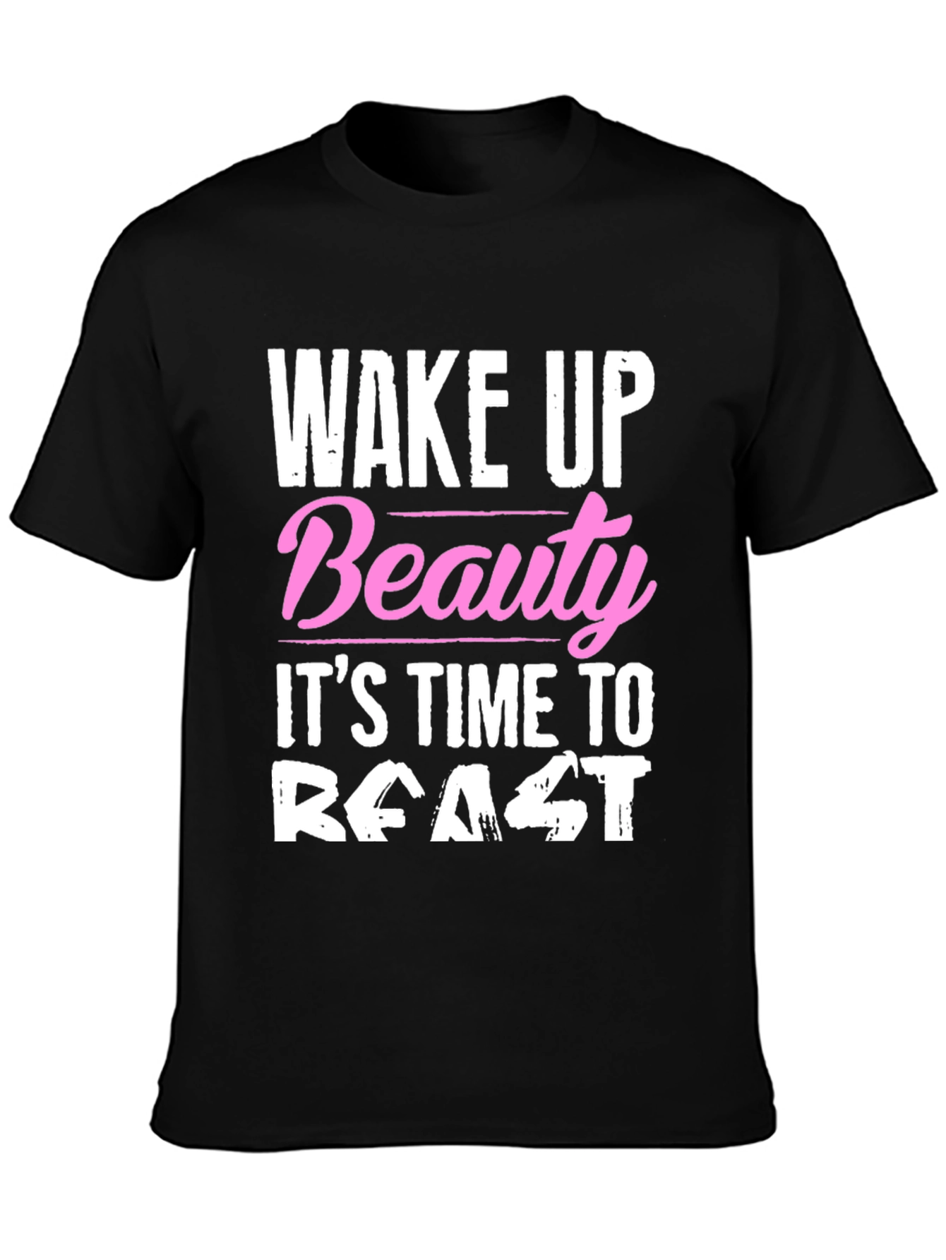Black Wake Up Beauty, It's Time to Feast T-Shirt view 3