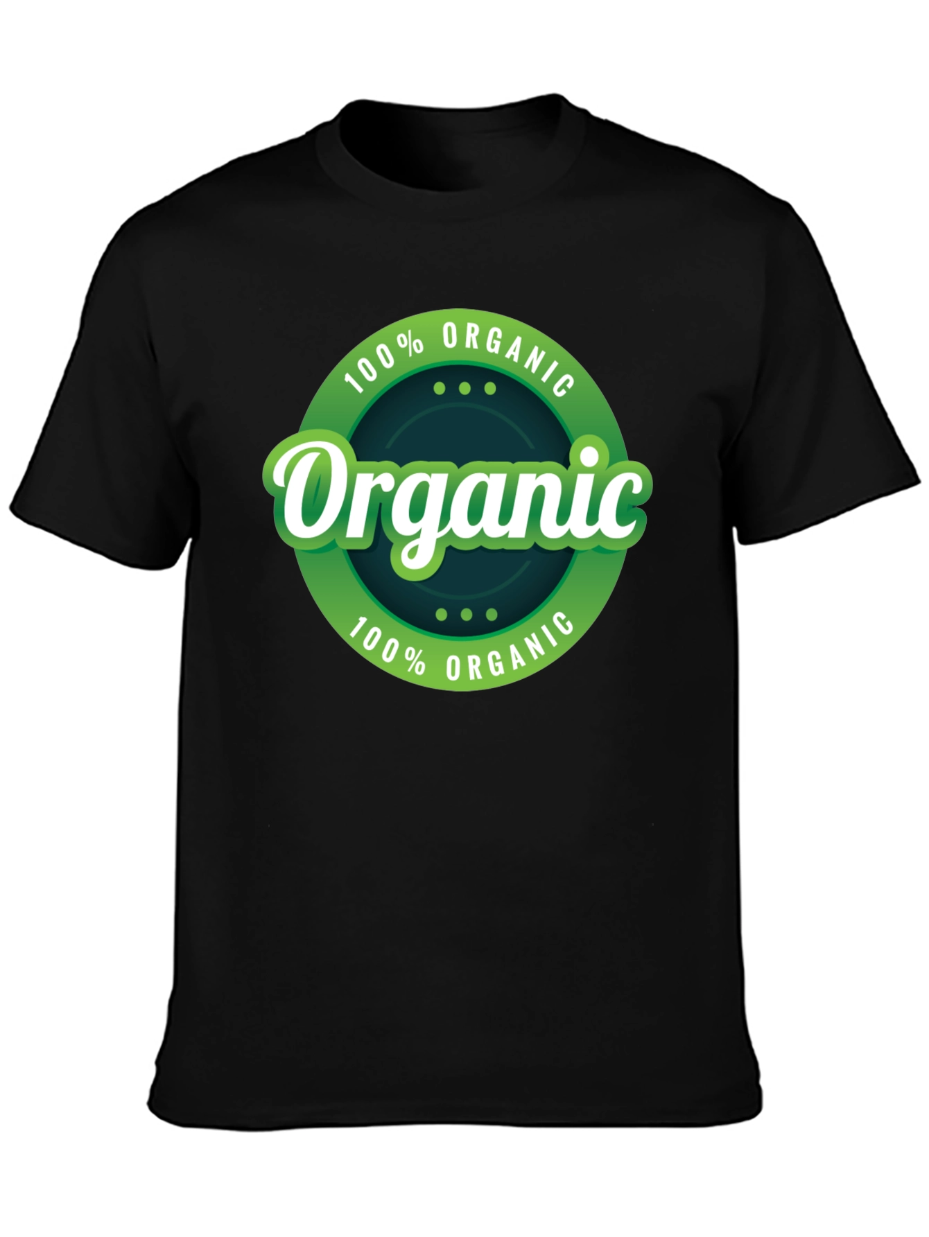 Black Organic Cotton T-Shirt - Eco Friendly view 3