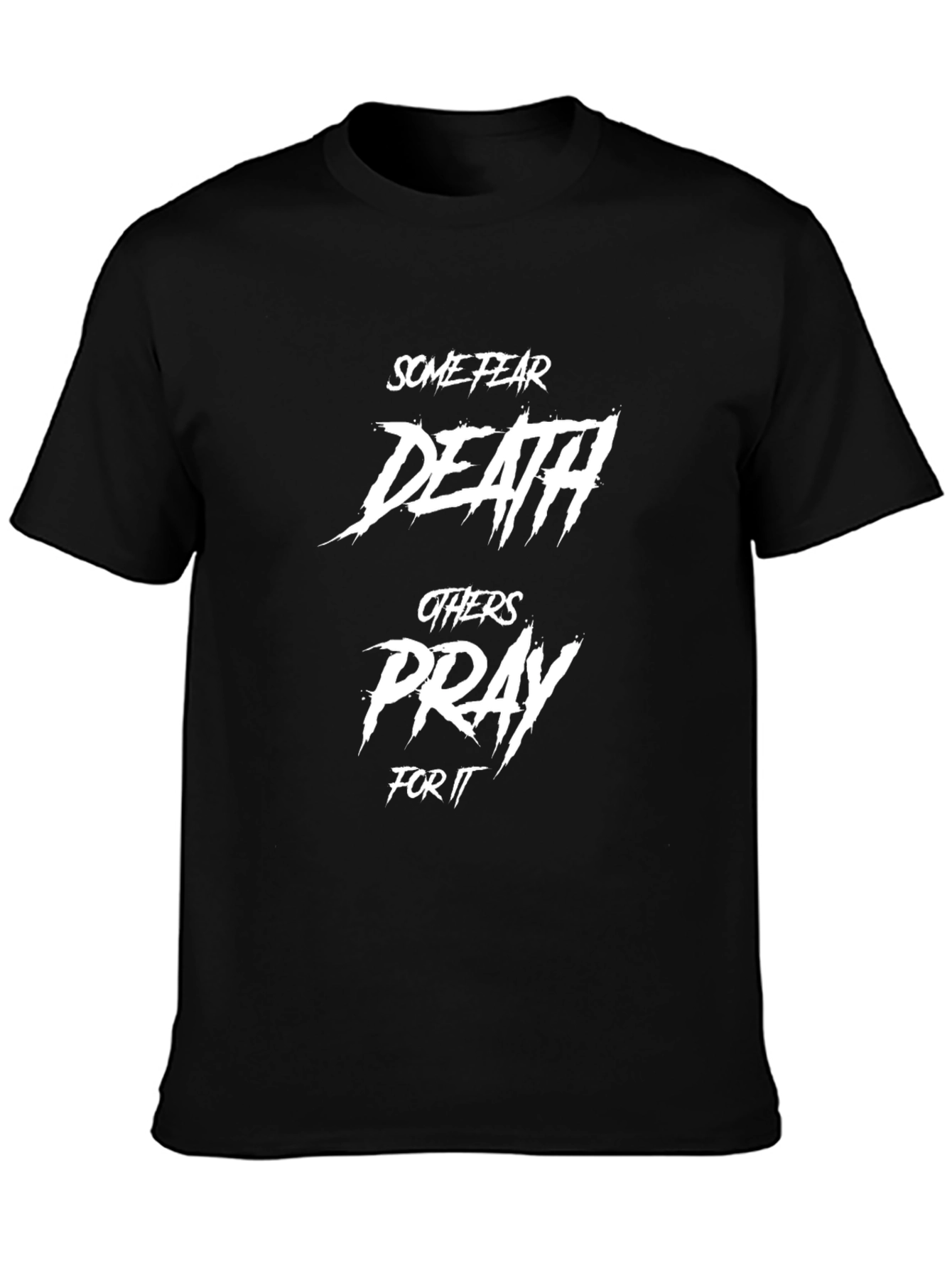 Black Some Fear Death Men's Graphic T-Shirt view 3