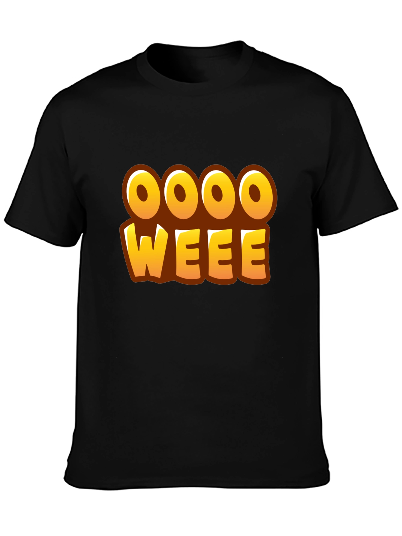 Black Oooo Weee! T-Shirt - Fun Graphic Tee view 3