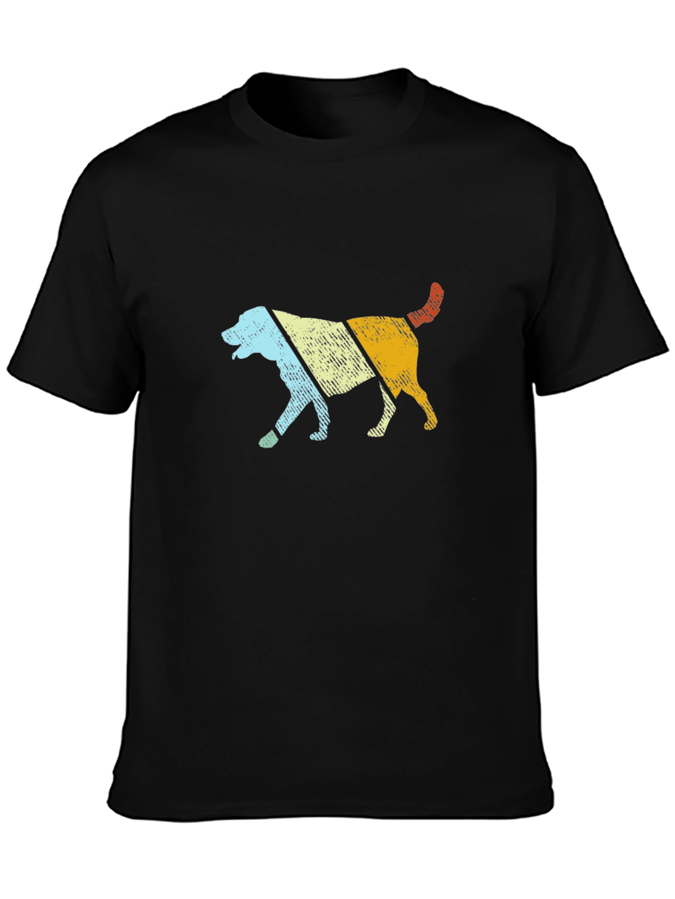 Black Retro Dog Graphic Tee - Cool Dog Lover Shirt view 3