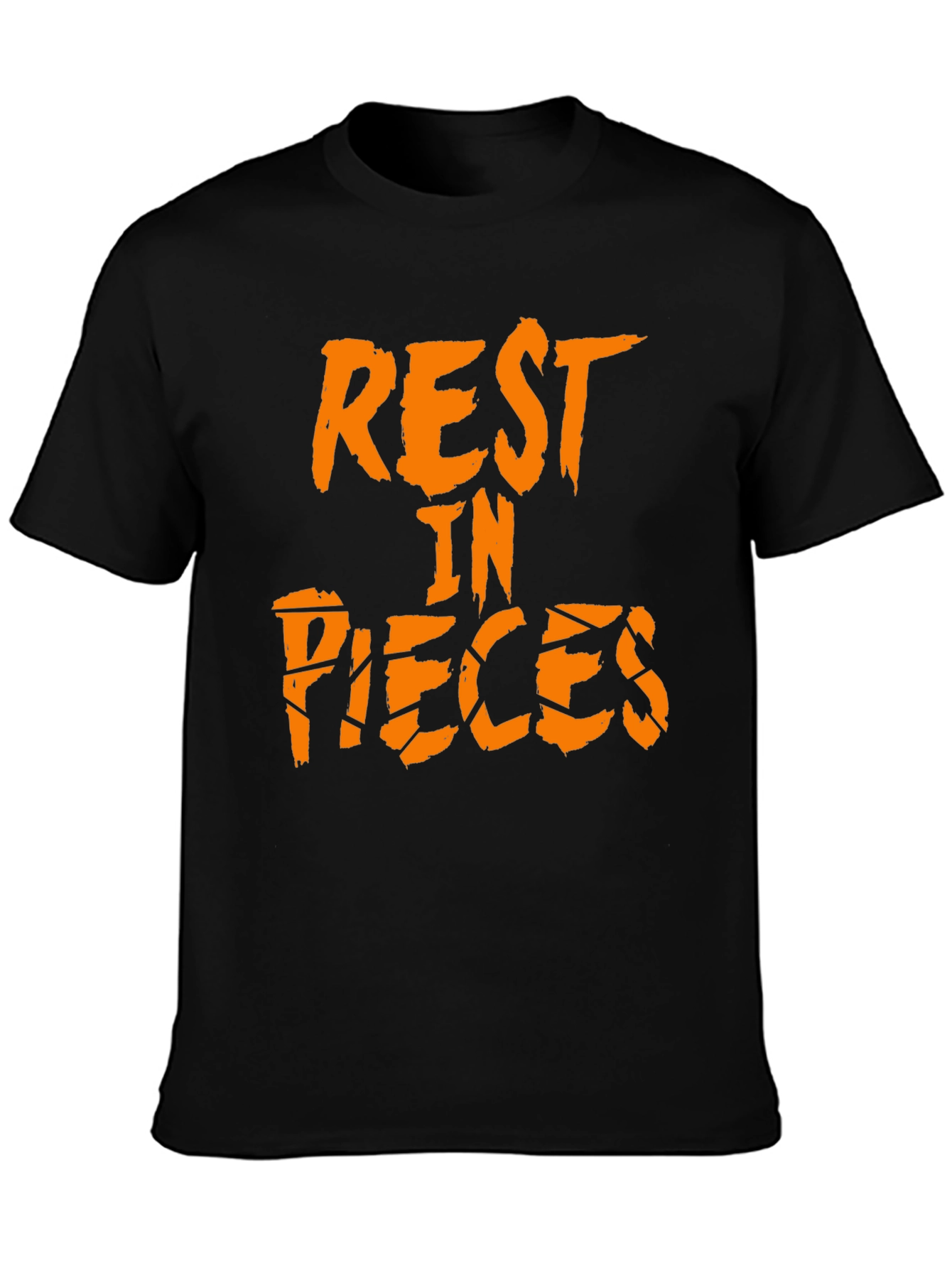 Black Rest in Pieces Black Graphic Tee view 3